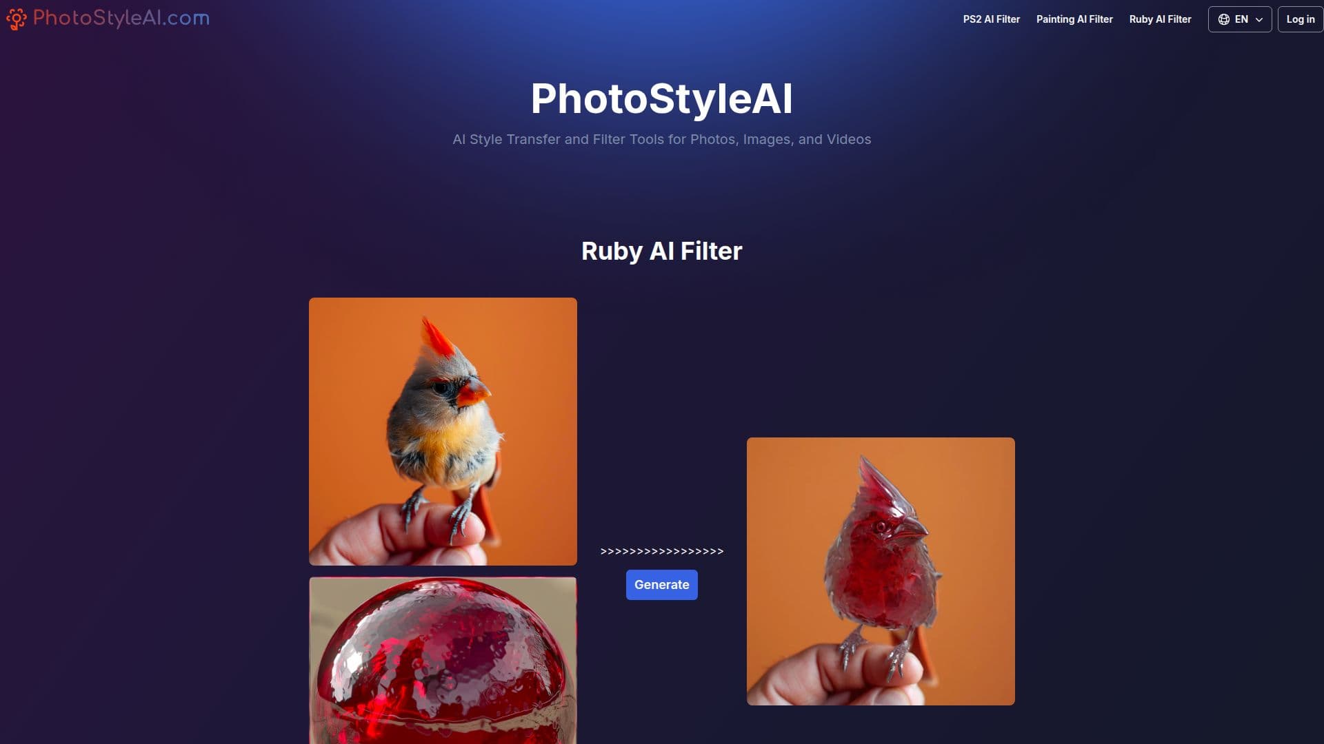 لقطة شاشة لـ PhotoStyleAI