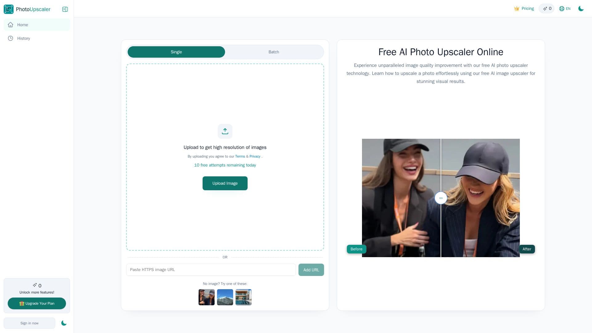 Screenshot von Photo Upscaler AI