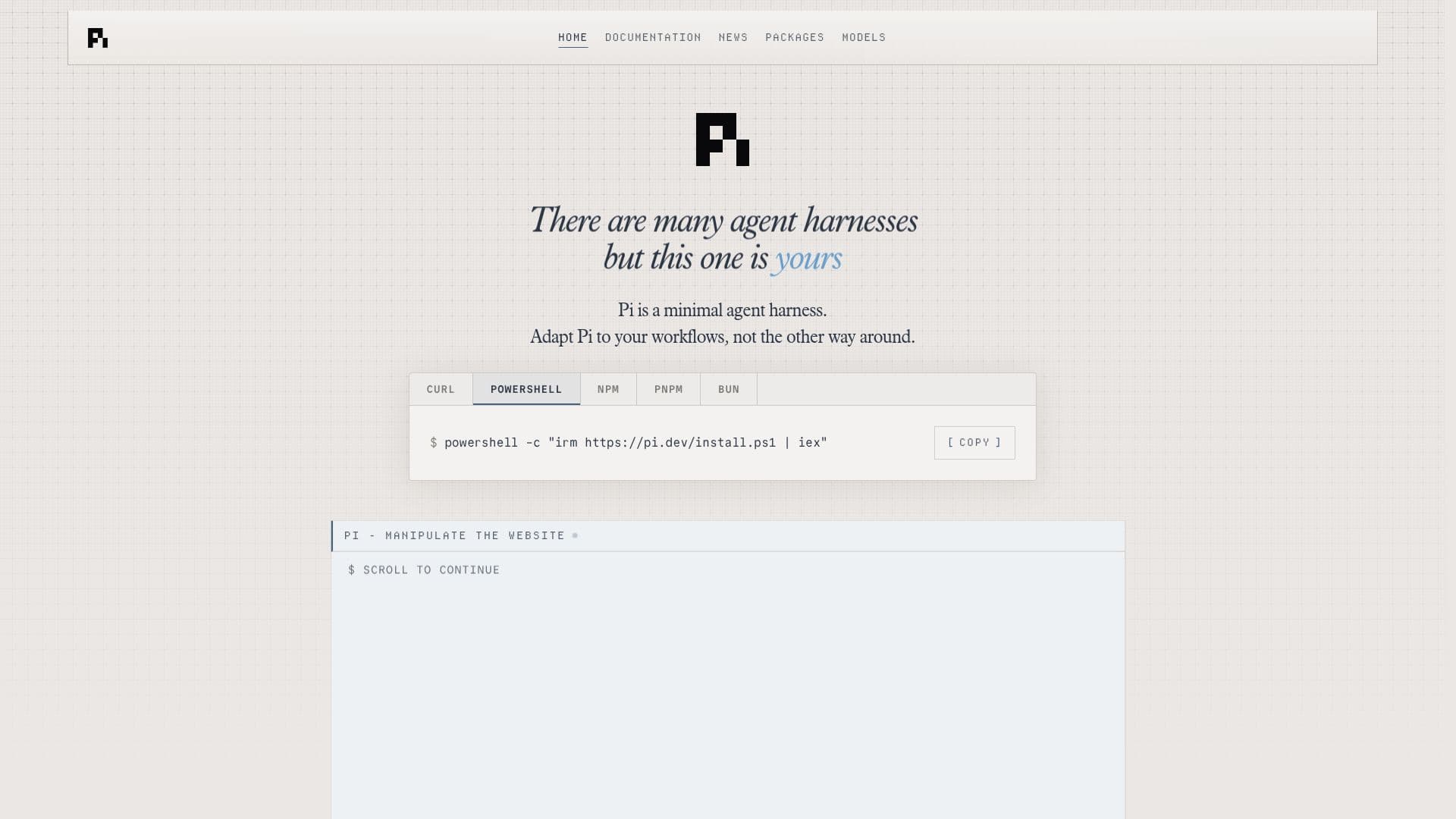 Pi Coding Agent screenshot