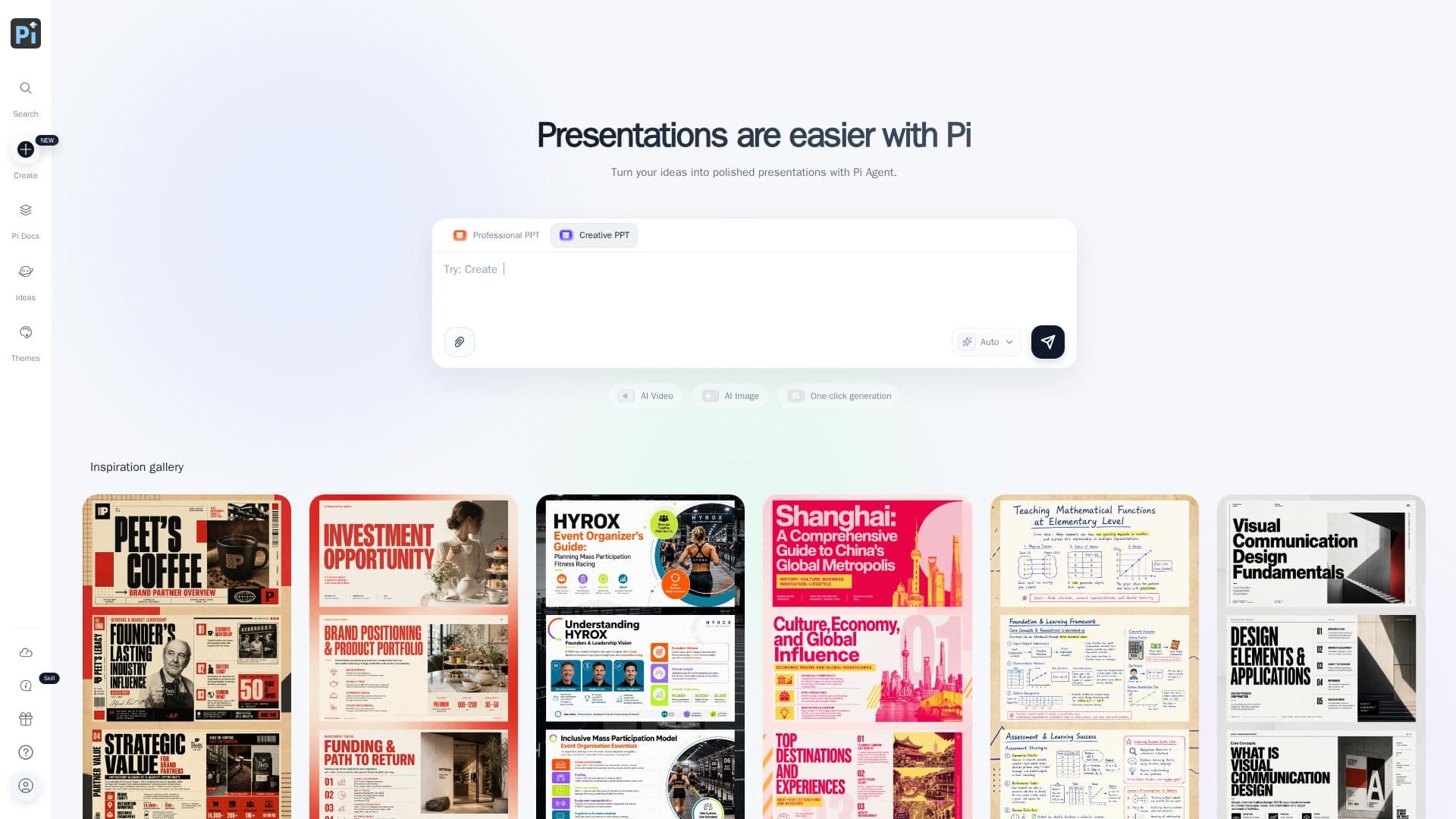 Screenshot von Pi (Presentation Intelligence)