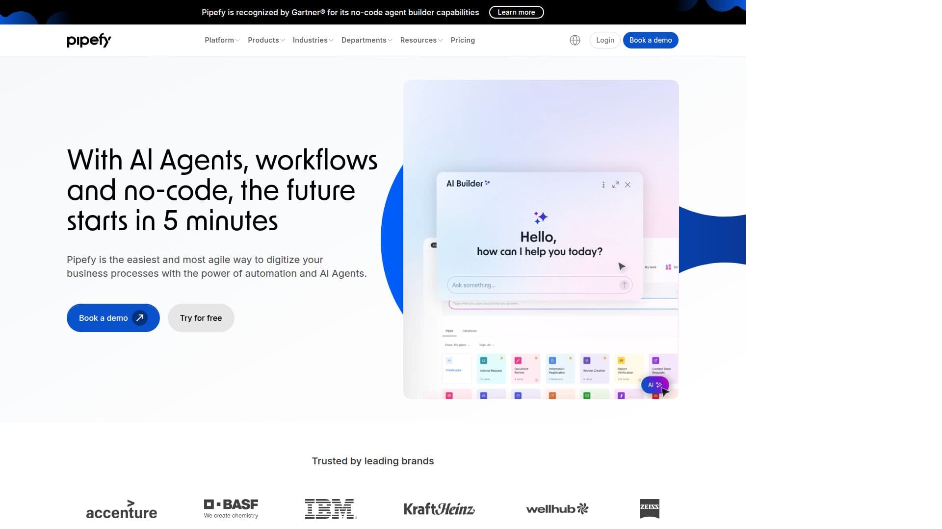 Pipefy: AI Agents for Workflow Automation screenshot