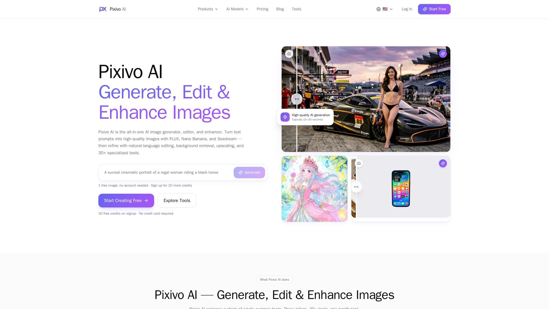 Captura de pantalla de Pixivo AI