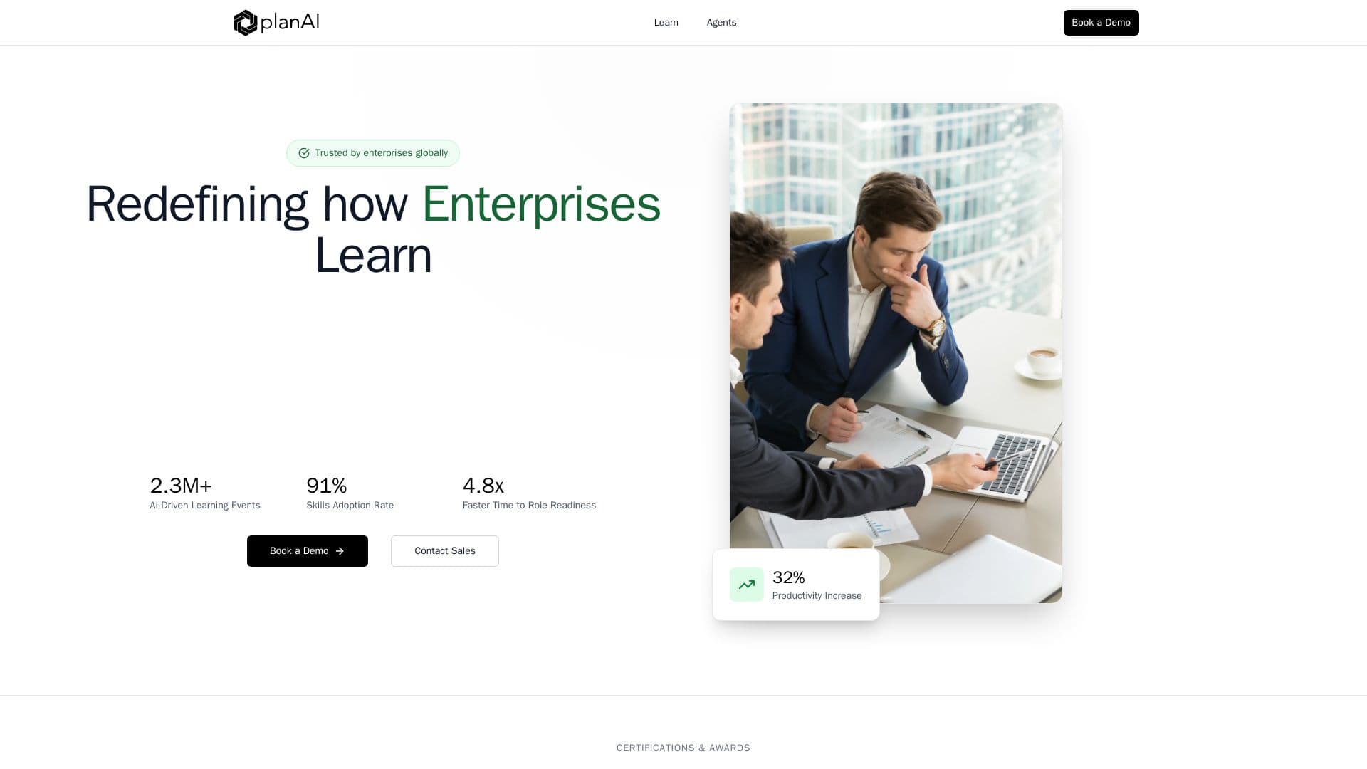 PlanAI Lernplattform screenshot