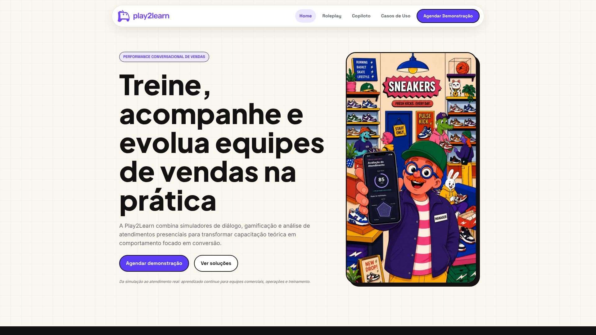 Screenshot von Play2Learn
