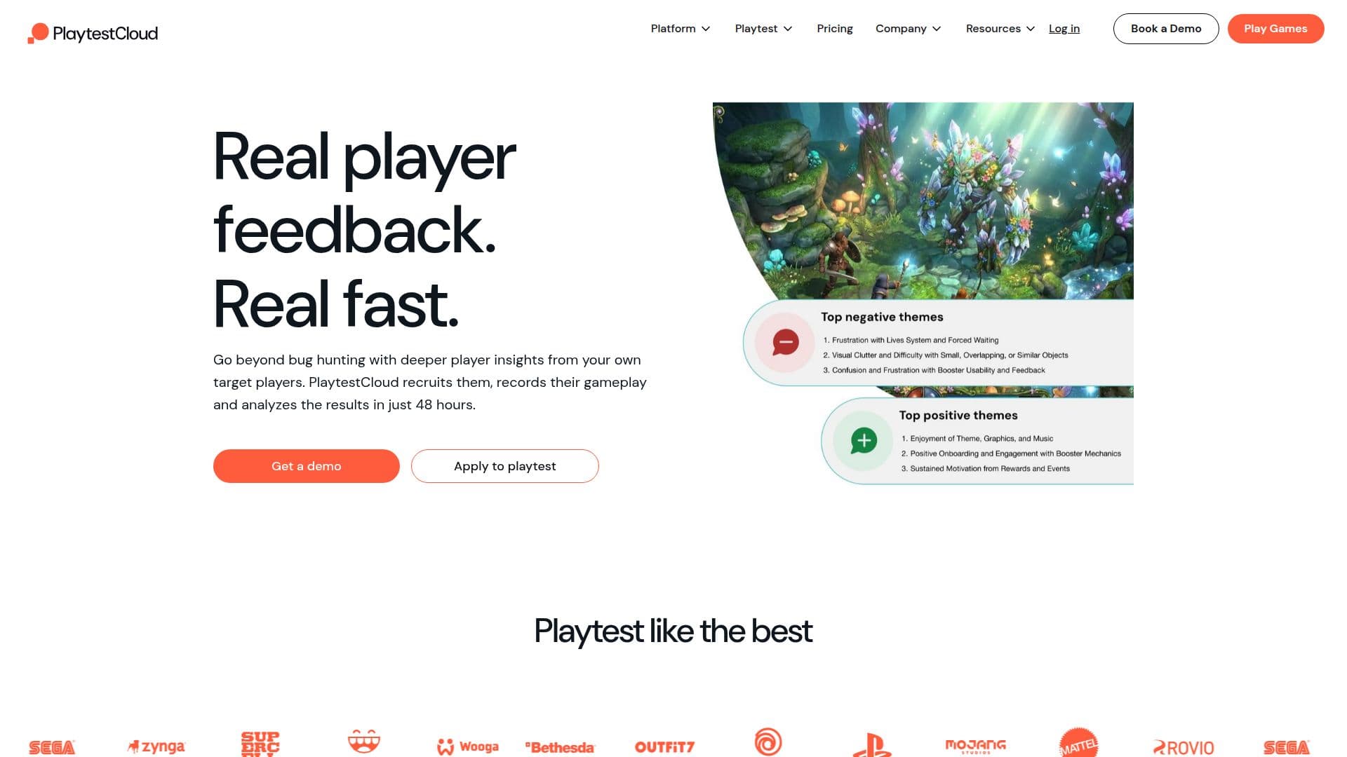 PlaytestCloud - منصة رؤى اللاعبين screenshot
