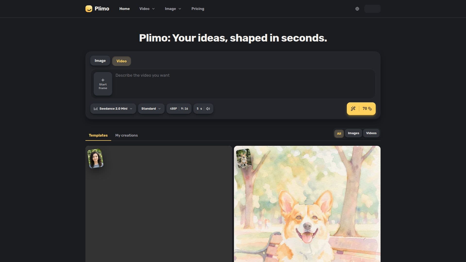 Screenshot von Plimo