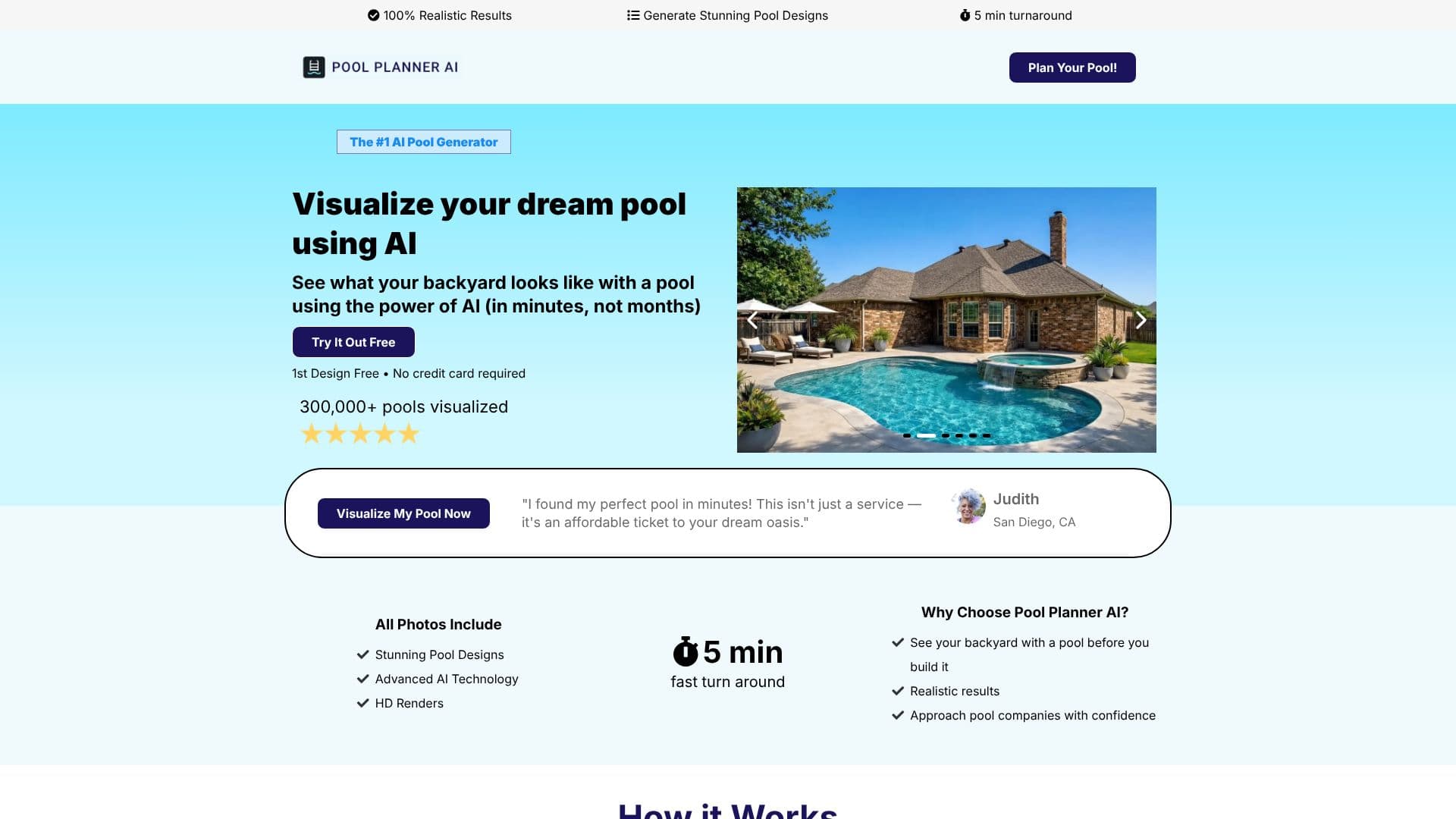 Screenshot von Pool Planner AI
