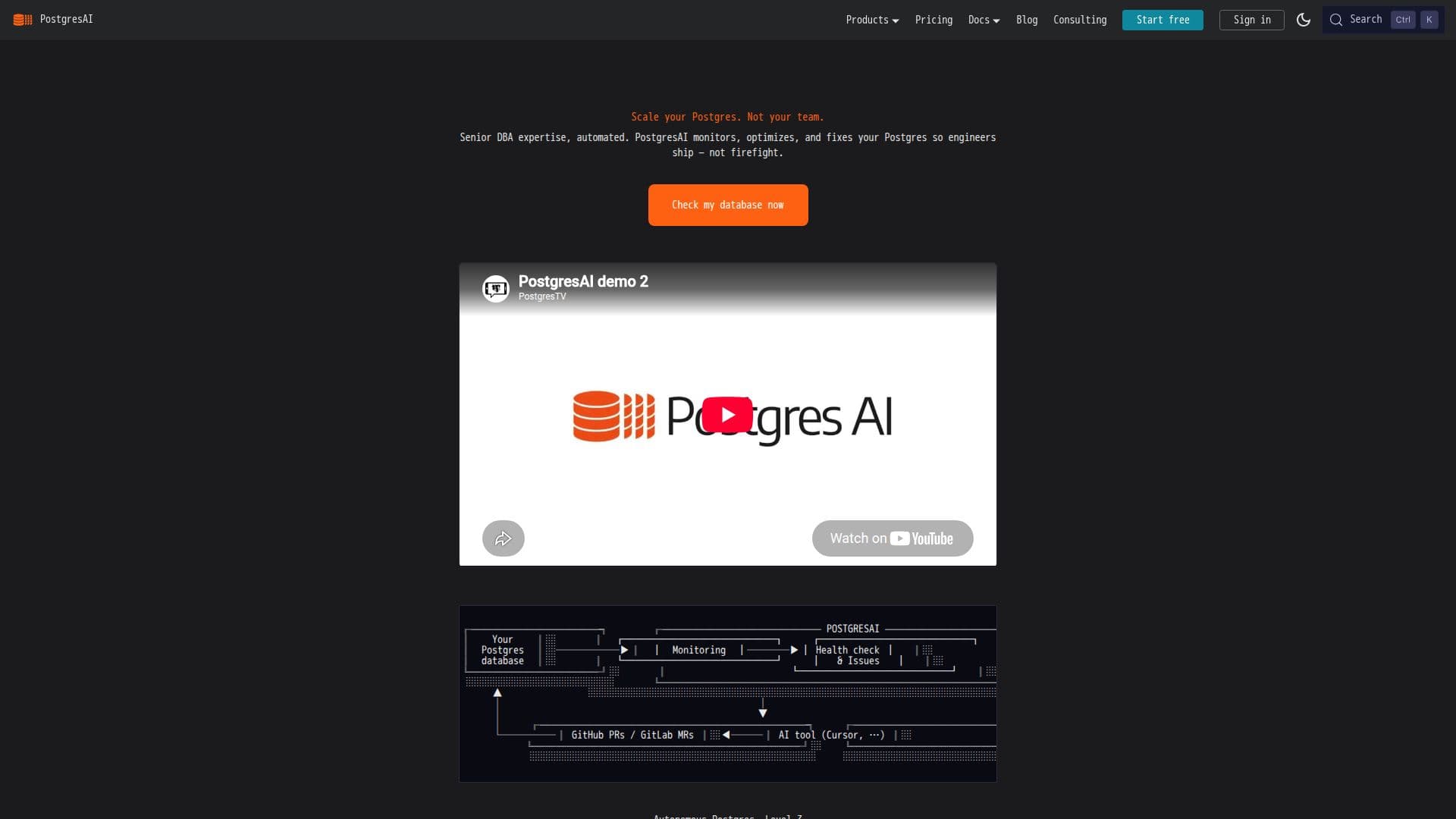 Postgres.ai screenshot