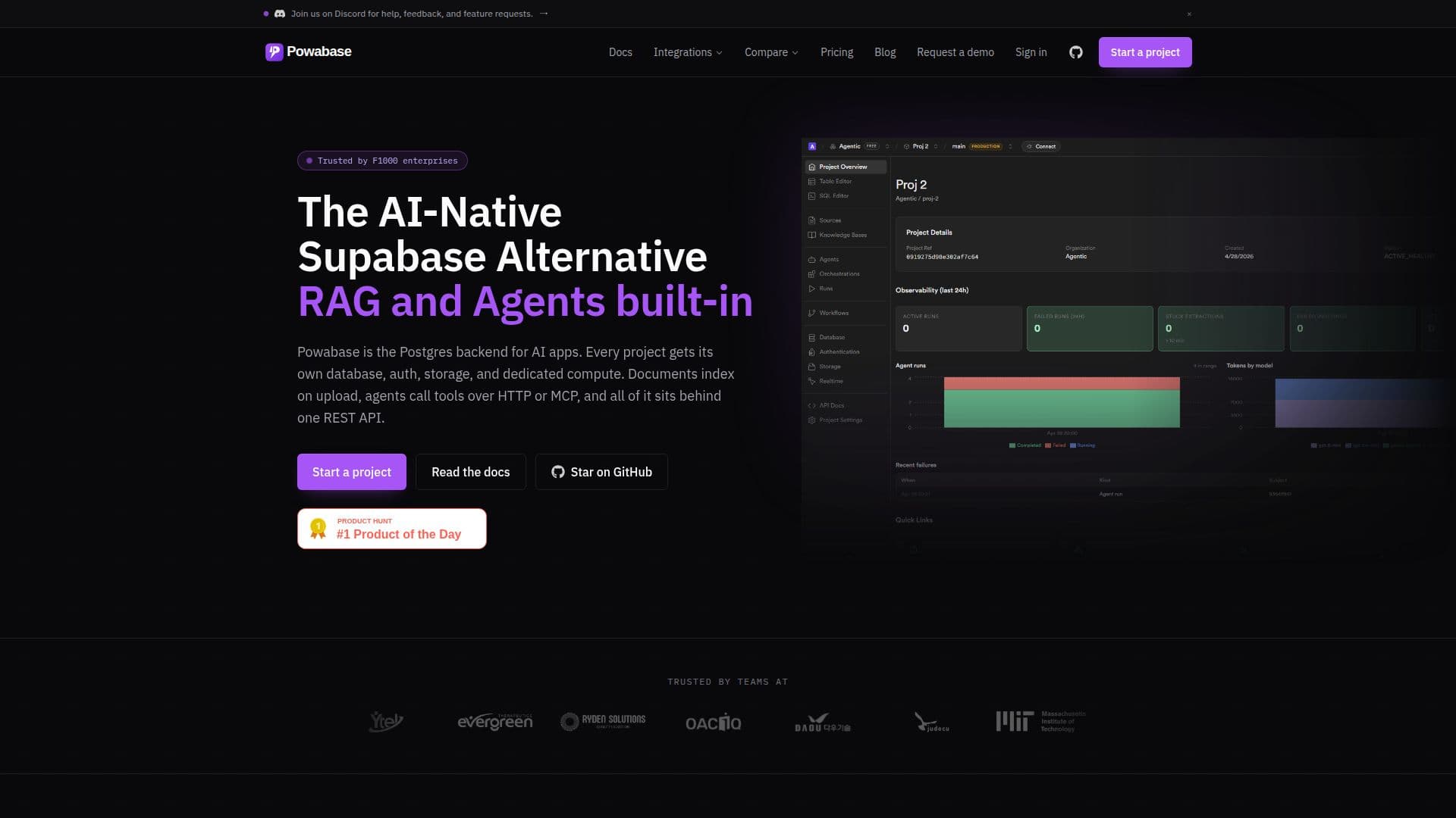 Powabase screenshot