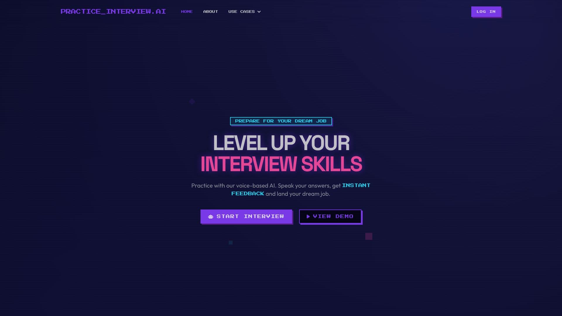Capture d’écran de PracticeInterview.ai