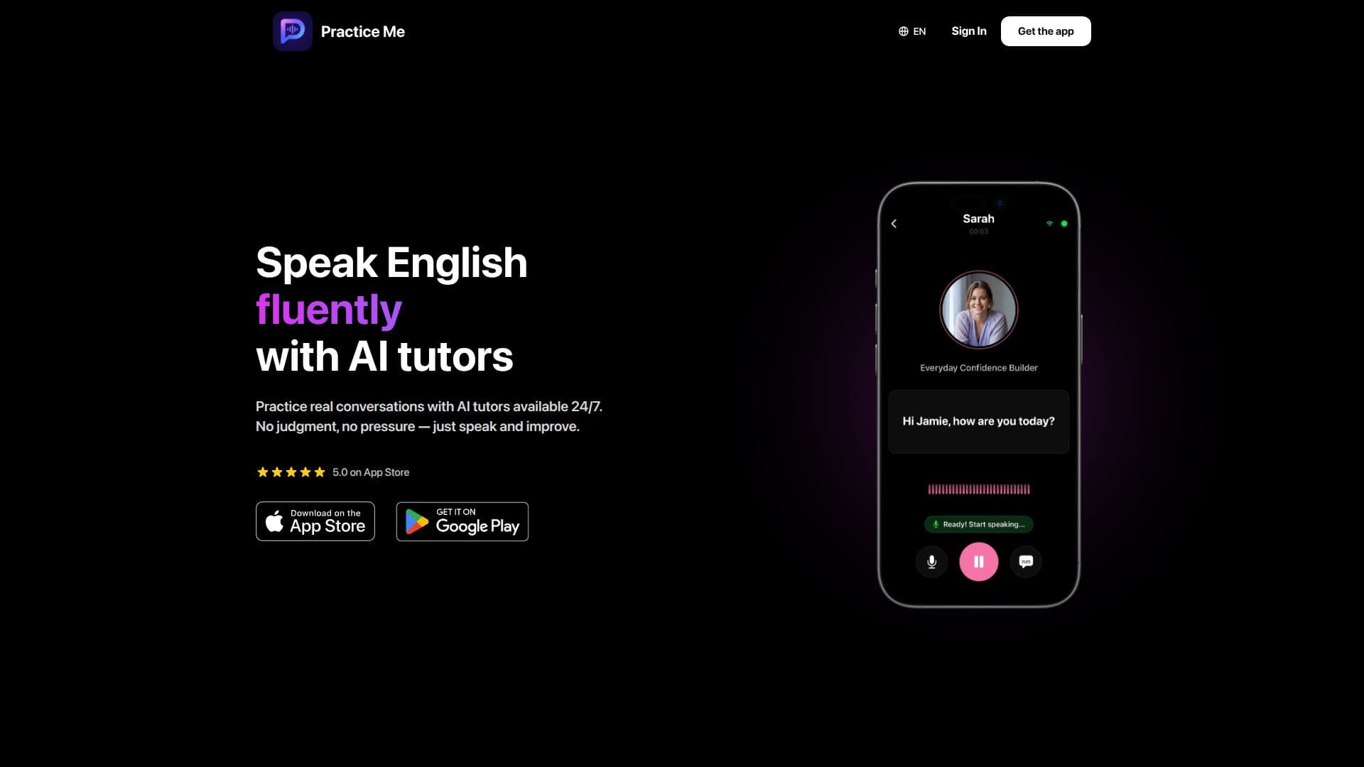 Practice Me | AI English Speaking App screenshot