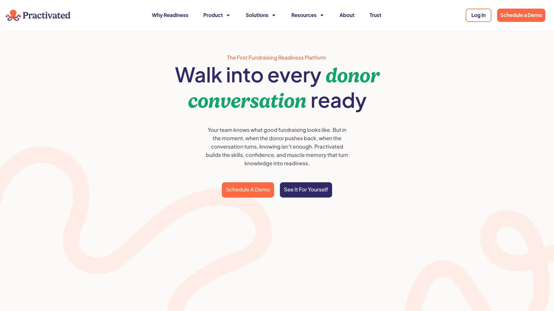 Plateforme de collecte de fonds Practivated screenshot