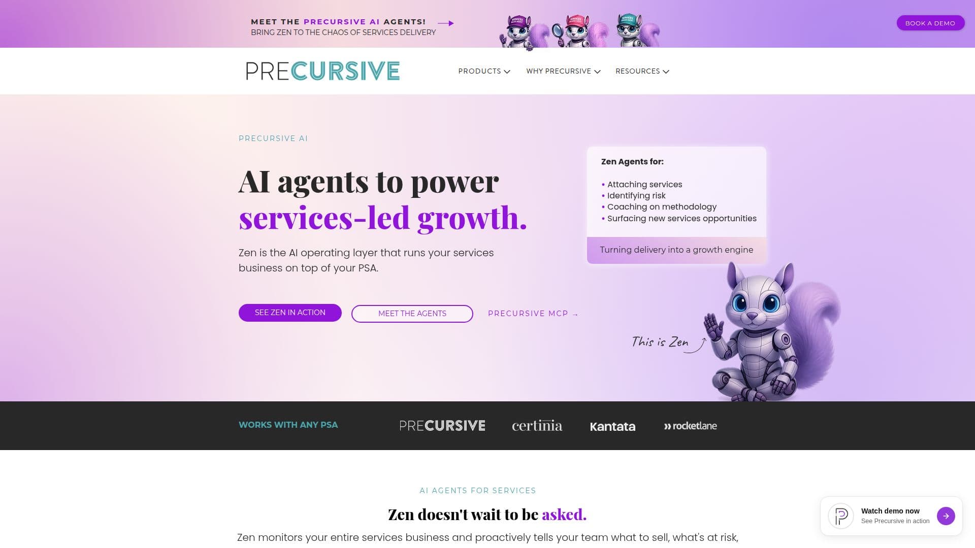 Precursive AI screenshot