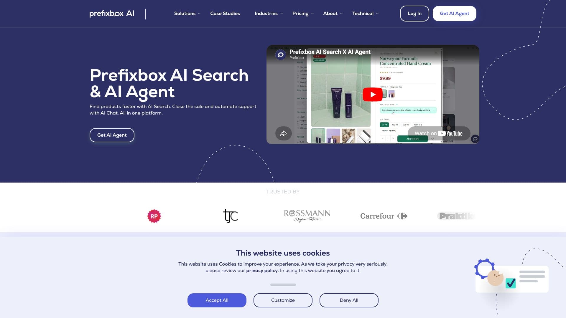 لقطة شاشة لـ Prefixbox AI Search
