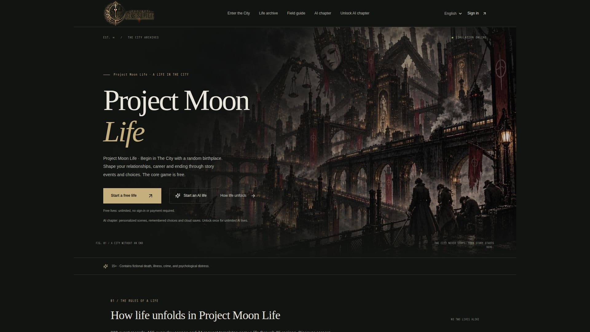 Tangkapan layar Project Moon Life