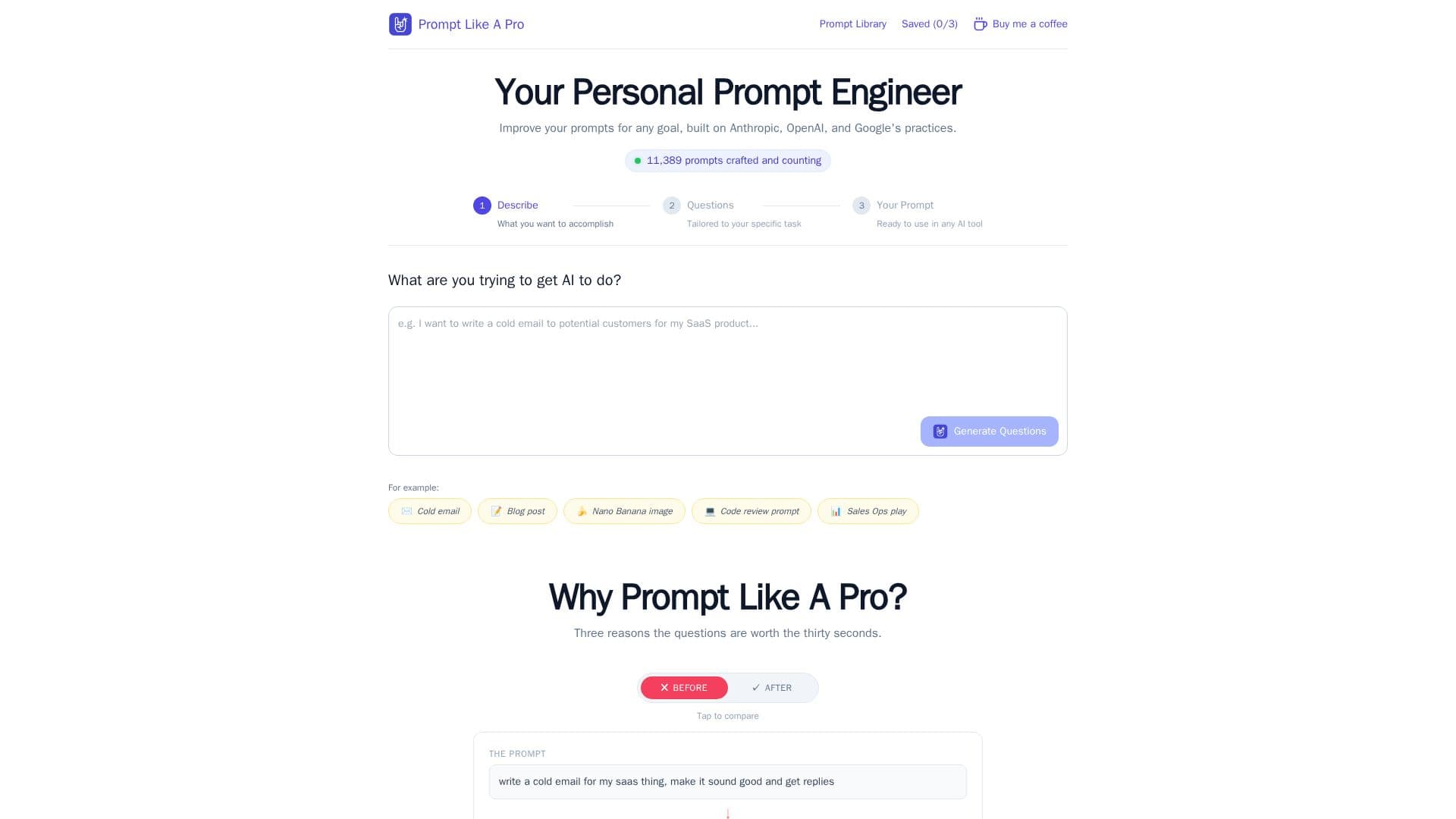 Tangkapan layar Prompt Like A Pro