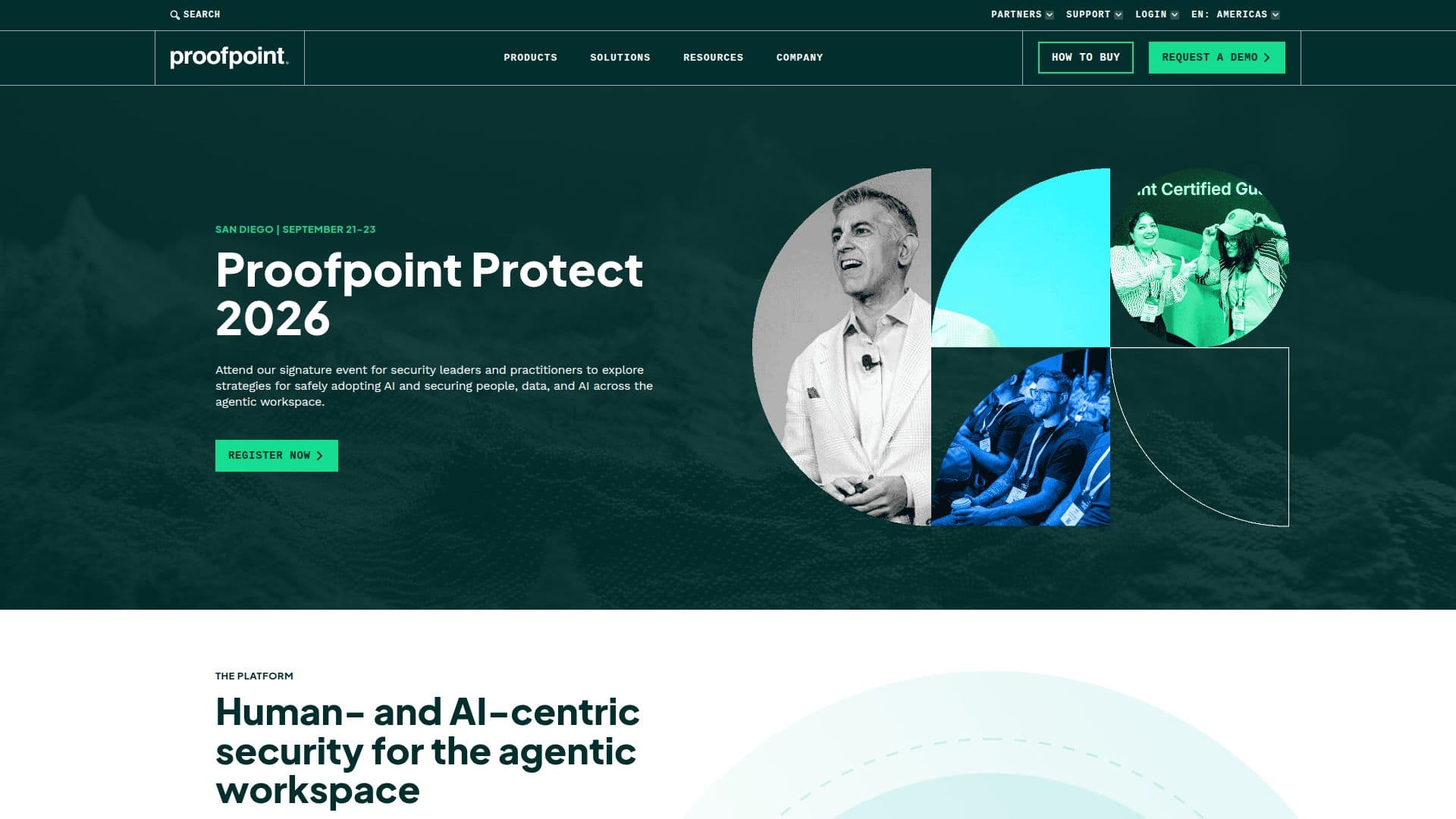Proofpoint Cybersecurity-Lösungen screenshot