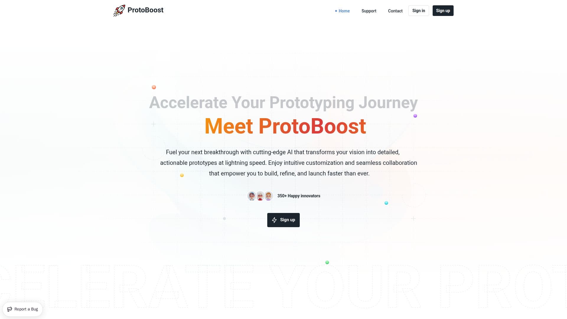 ProtoBoost.ai のスクリーンショット