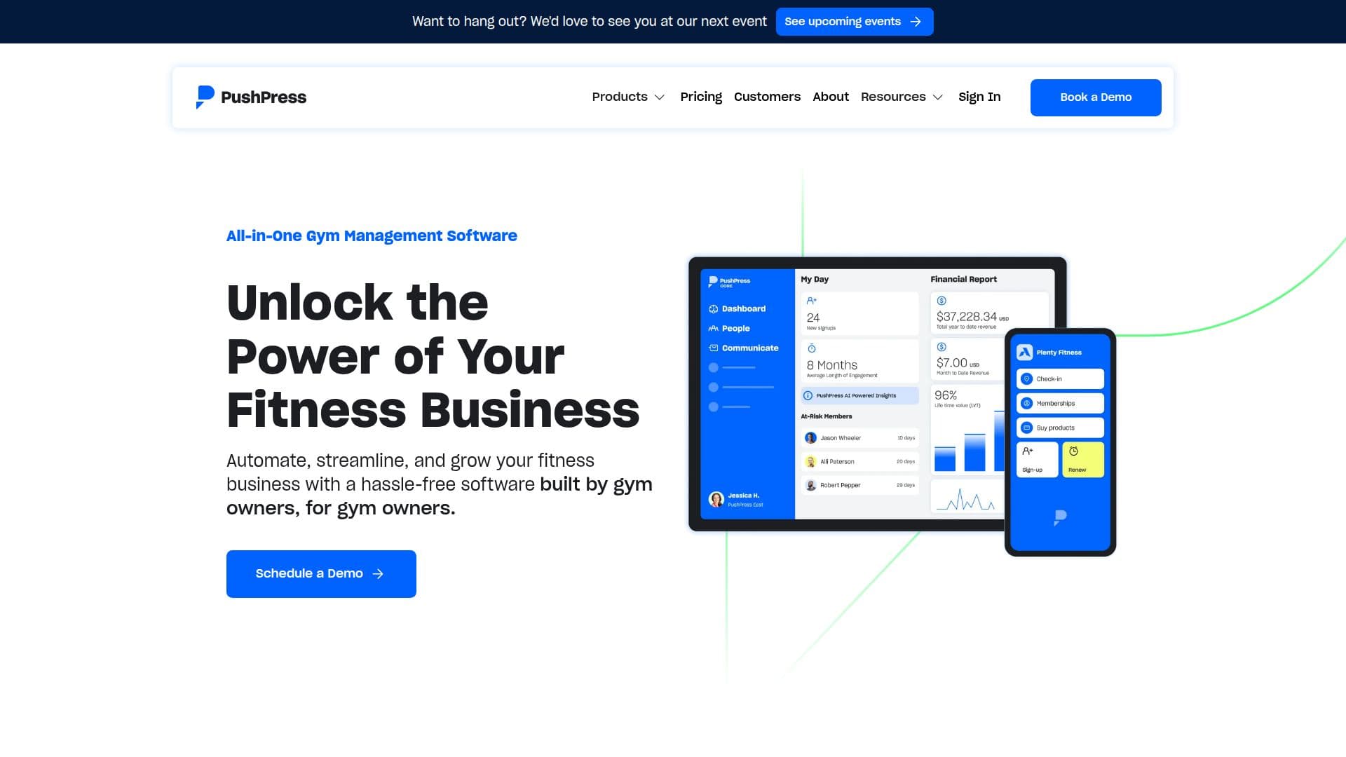 PushPress Gym Management Software screenshot