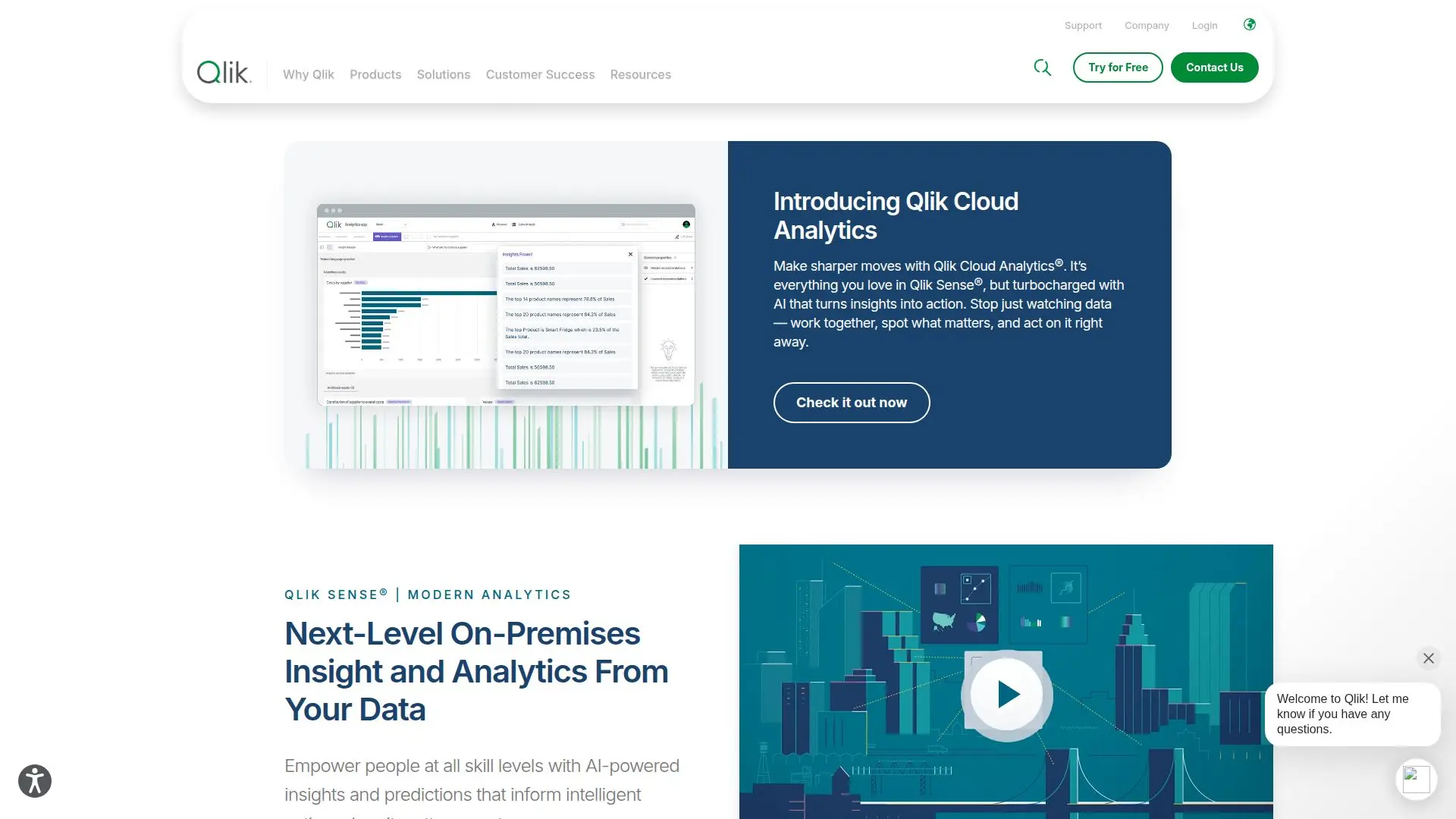 Tangkapan layar Qlik Sense