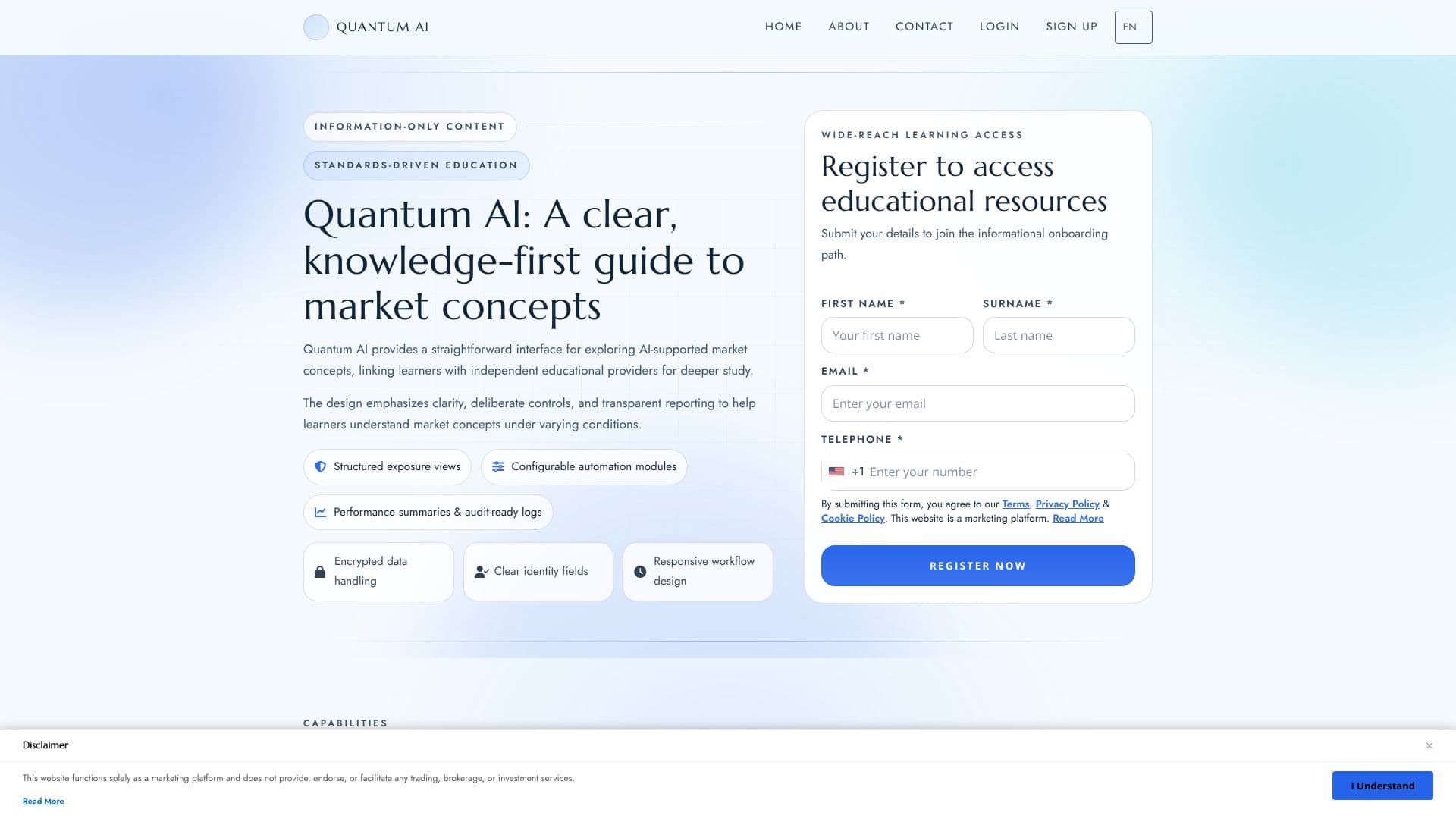 Screenshot von Quantum AI