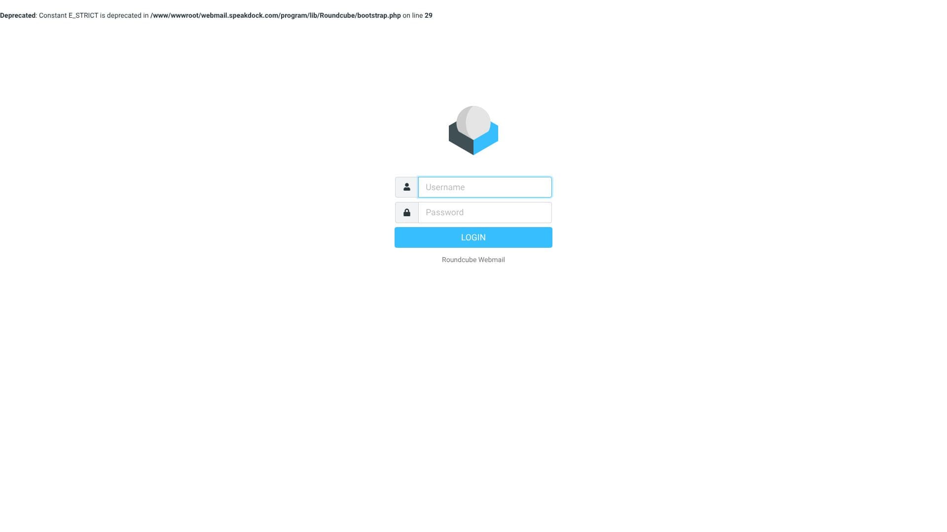 Roundcube Webmail のスクリーンショット