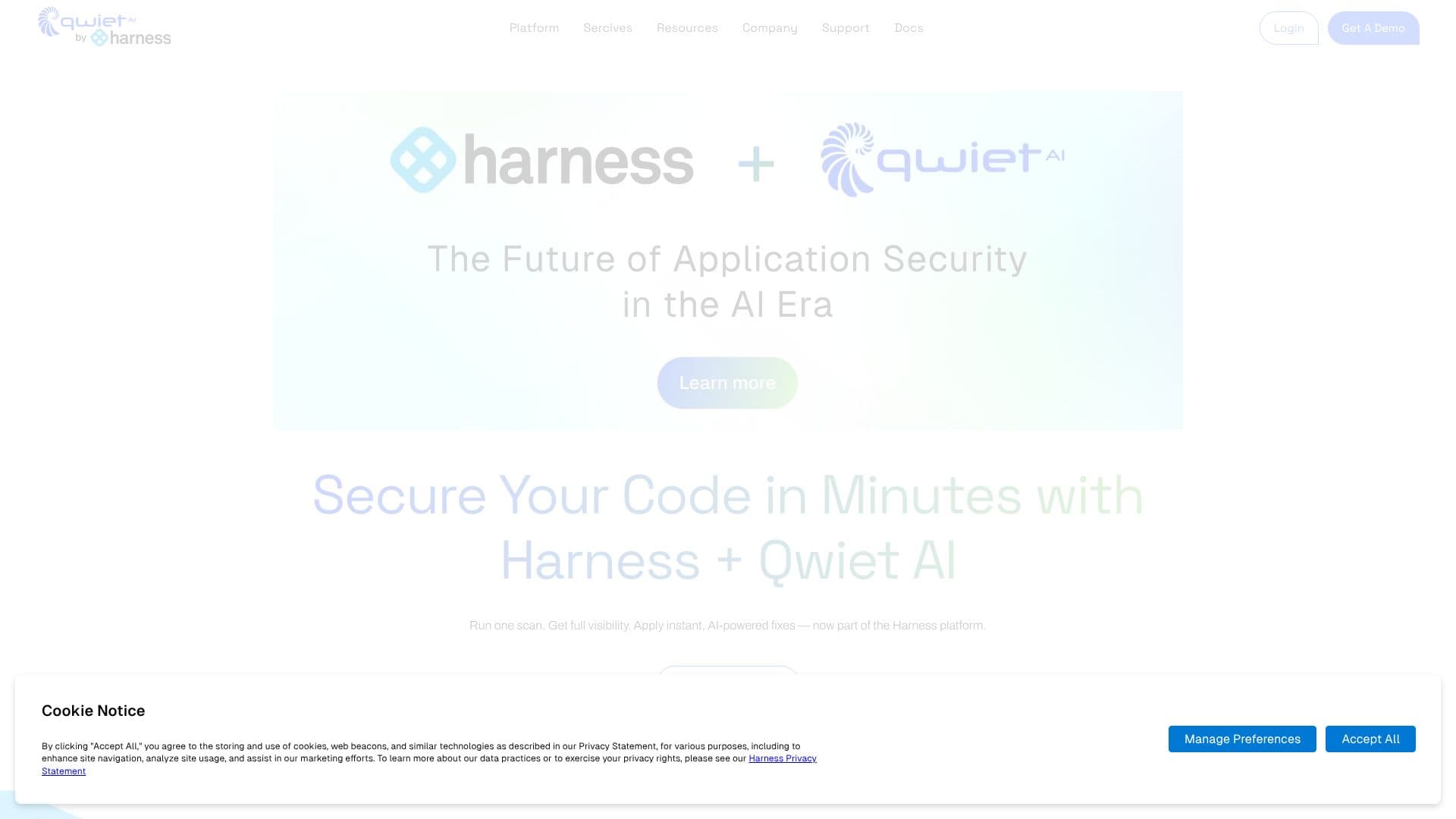 Captura de pantalla de Qwiet AI by Harness