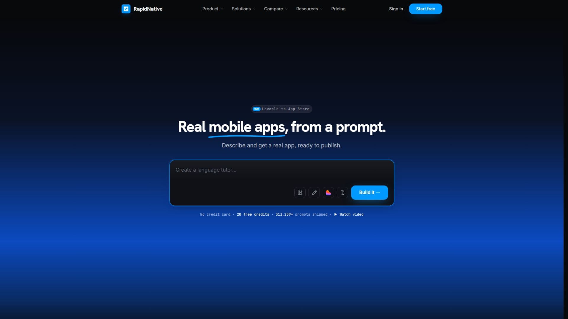 لقطة شاشة لـ RapidNative