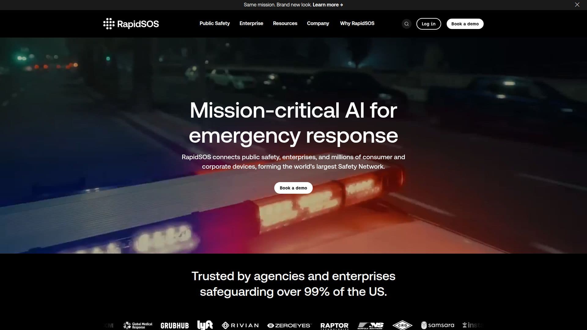 RapidSOS: Mission-Critical Intelligence for Public Safety screenshot