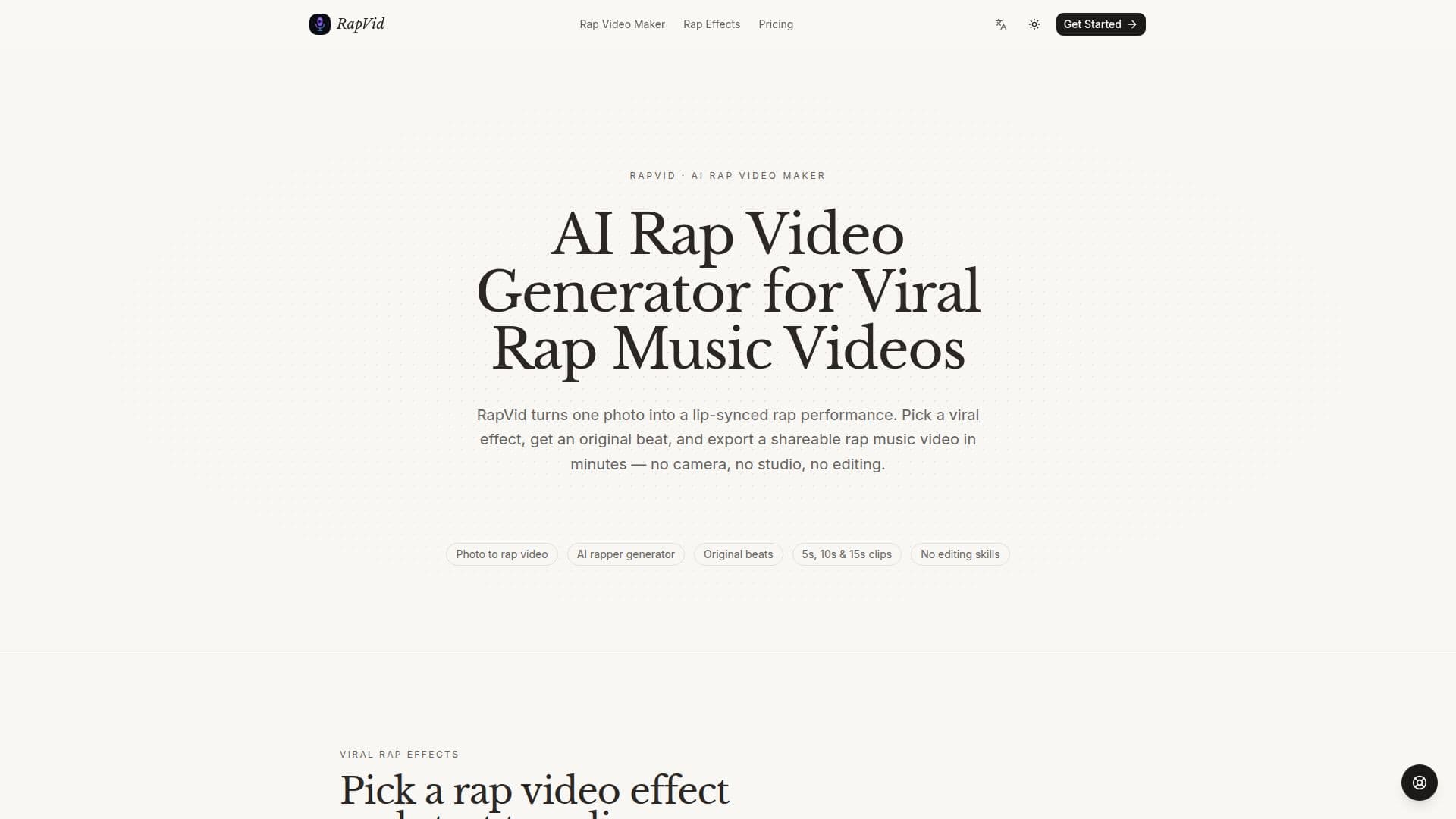 RapVid screenshot