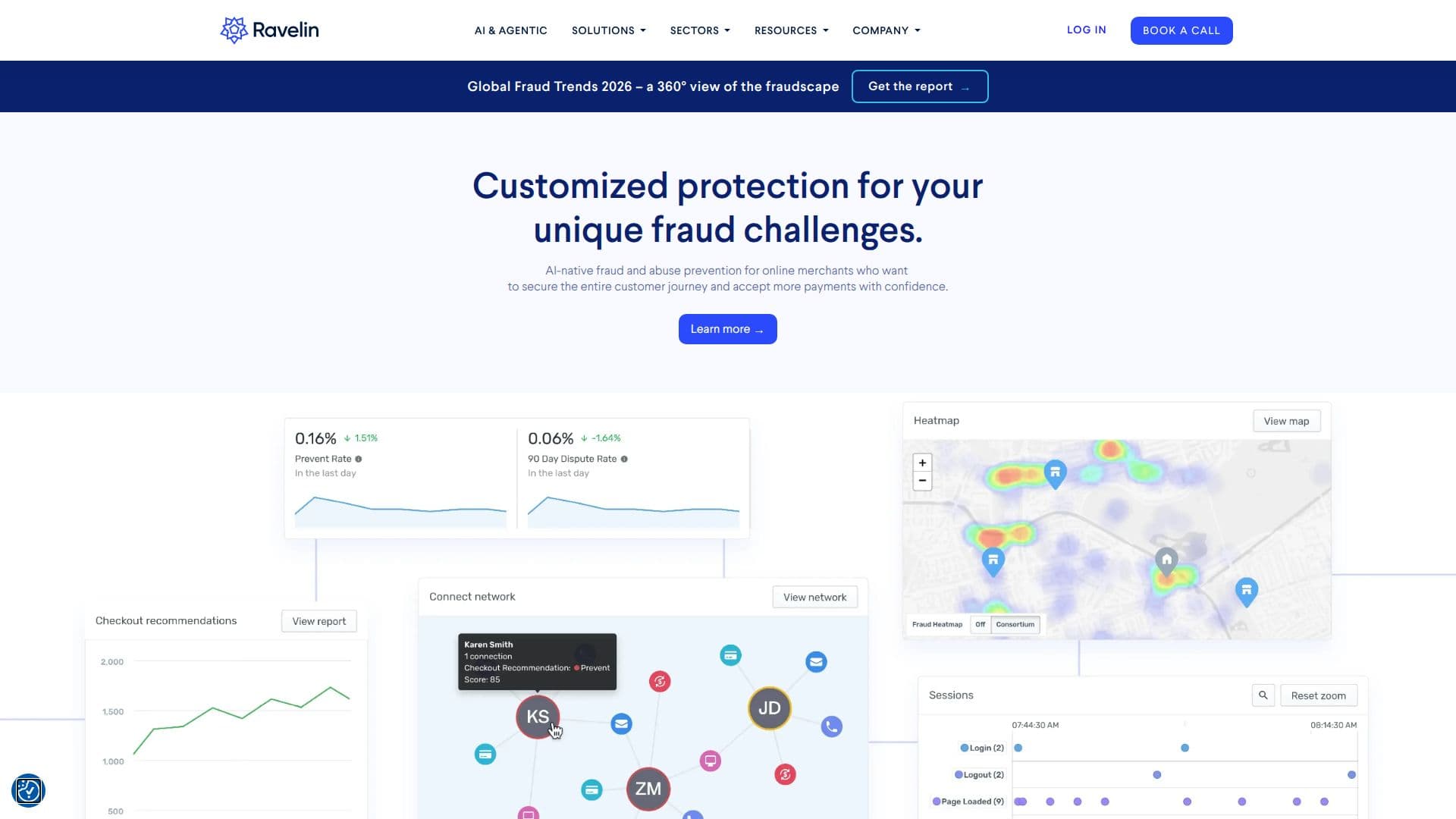 Ravelin Technology screenshot