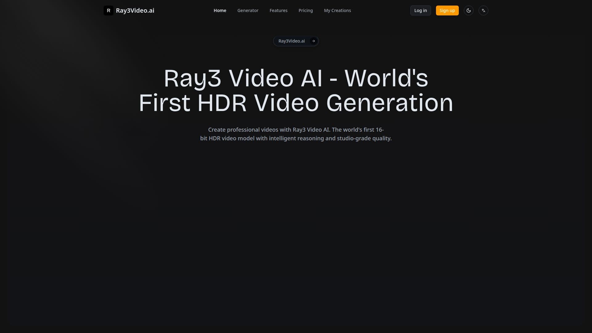 Capture d’écran de Ray3 Video AI