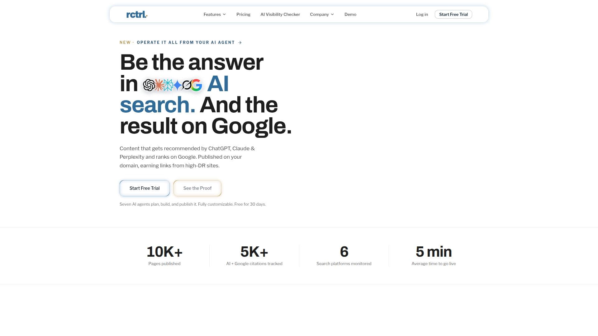 RankControl — AI SEO Platform screenshot