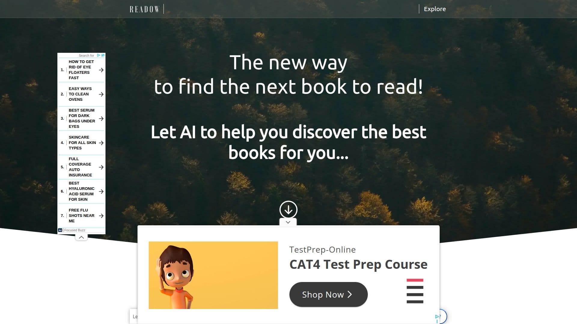 Readow AI Book Recommendations screenshot
