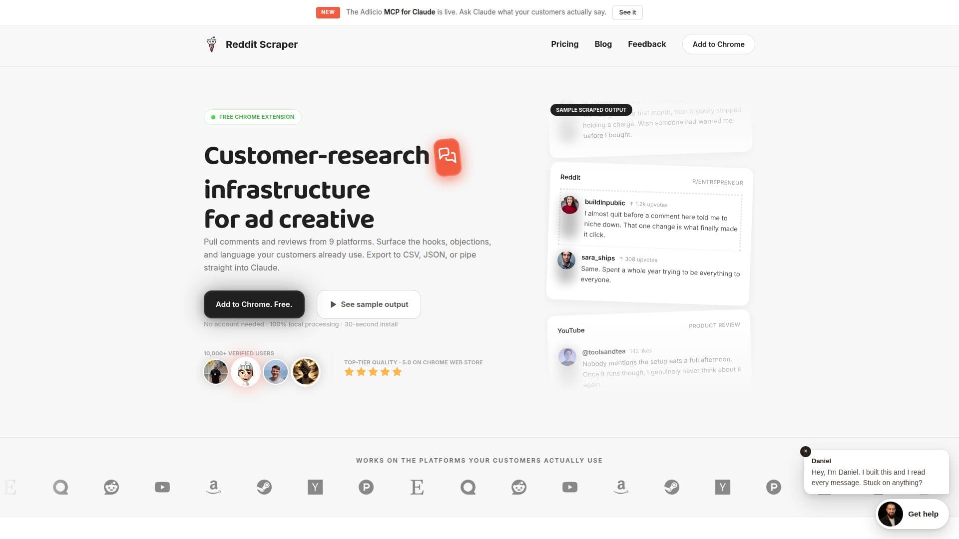 Comment Exporter screenshot