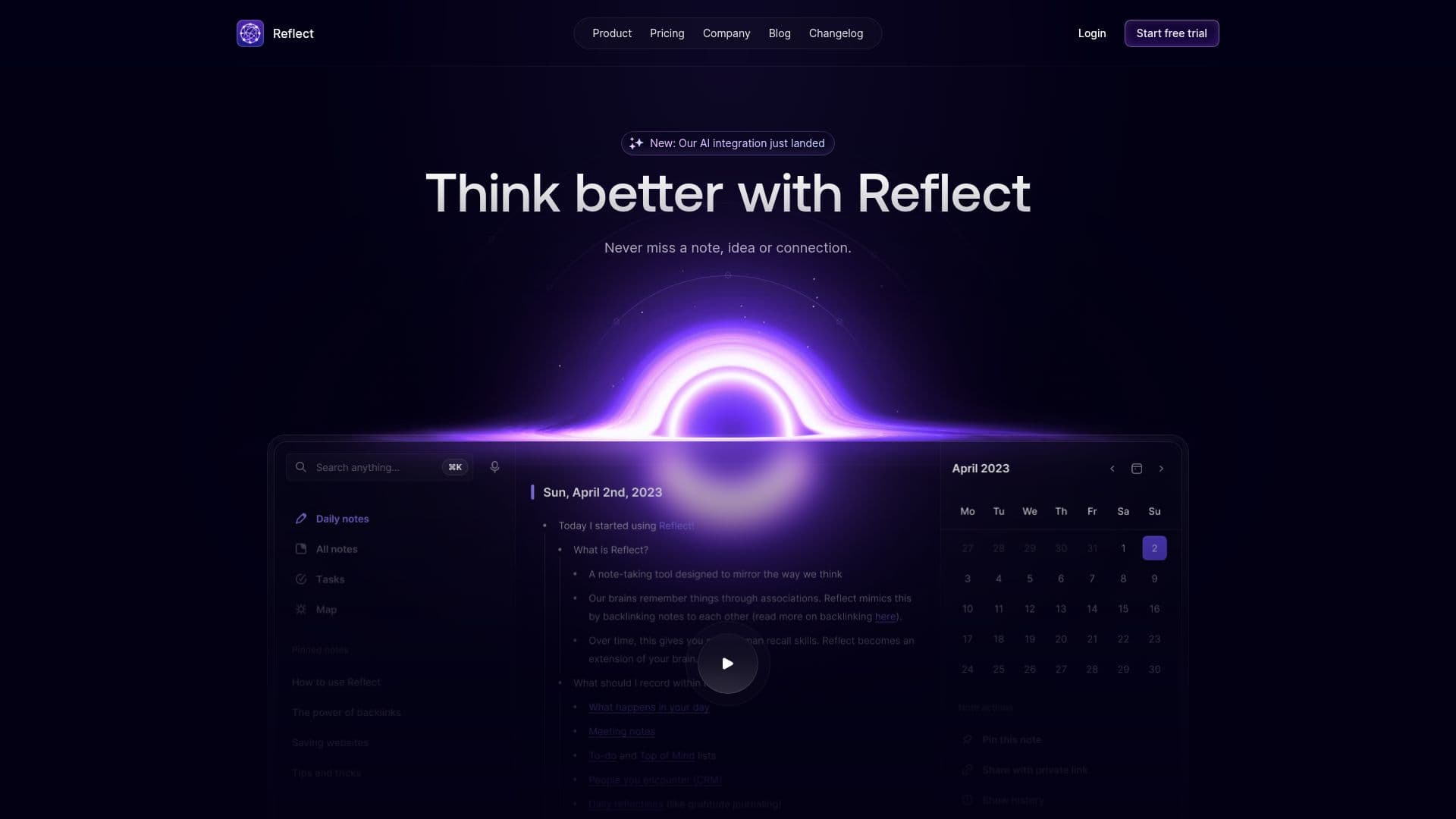 Reflect screenshot