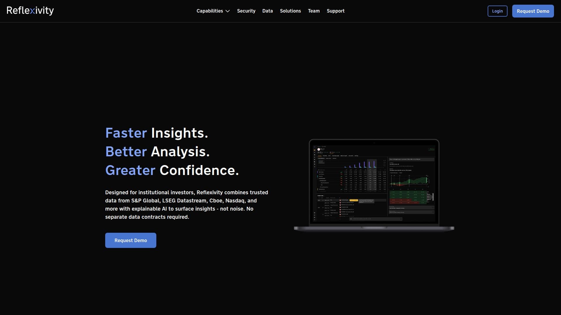 Reflexivity Research - Investitionsanalyse-Plattform screenshot