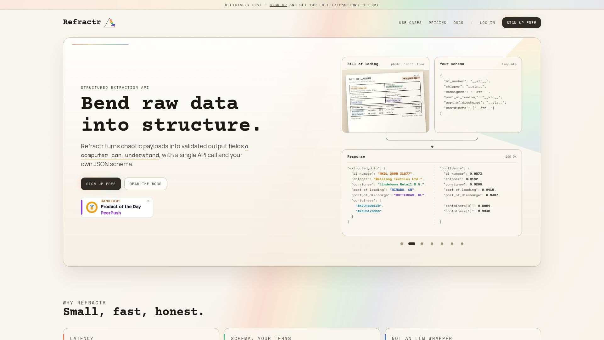 Screenshot von Refractr