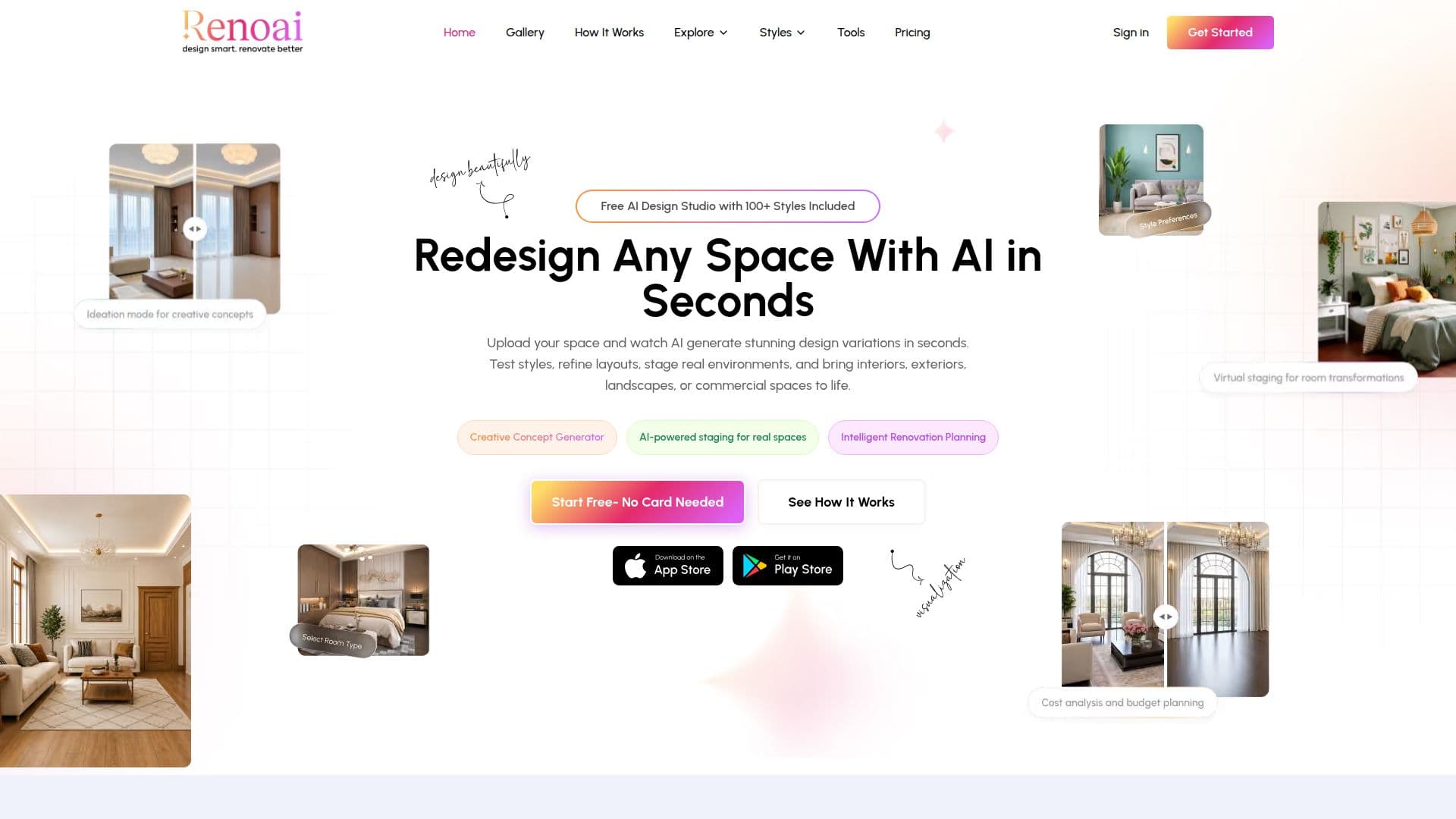 RenoAI - Interior Design Tool screenshot