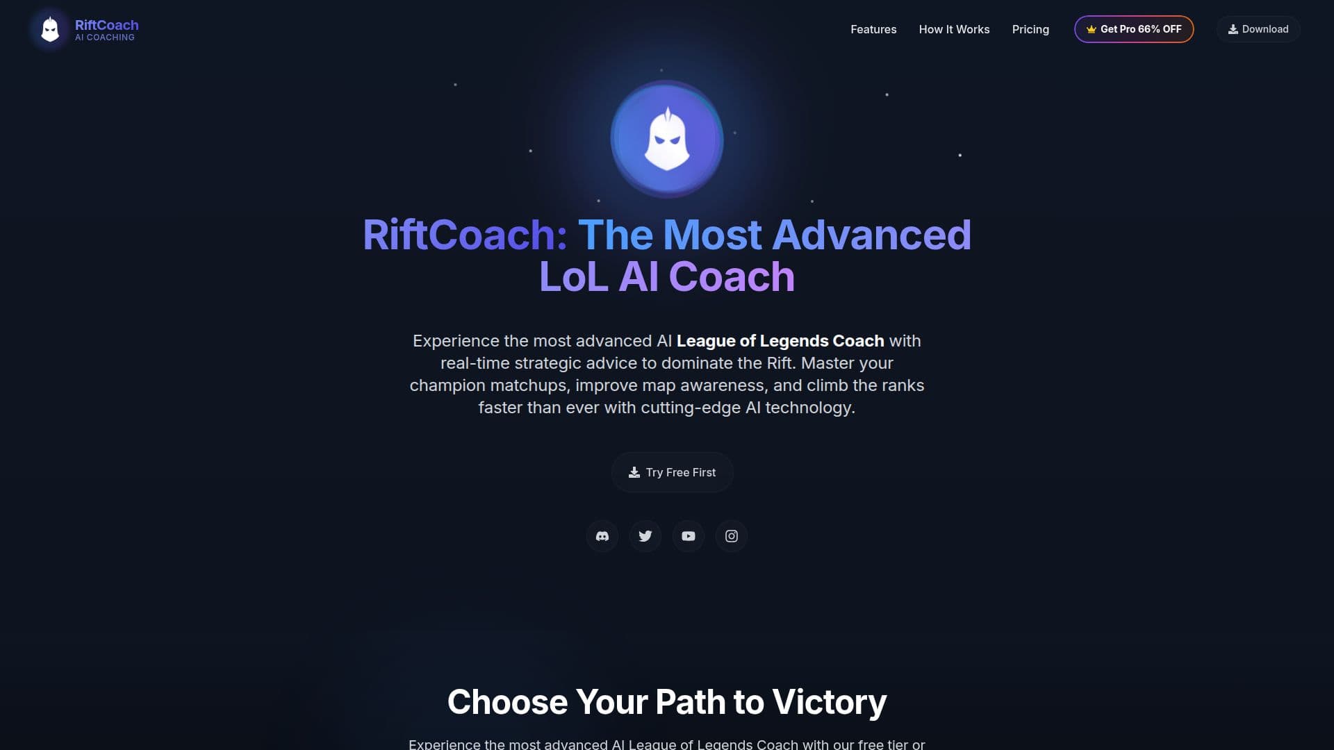 Captura de pantalla de RiftCoach