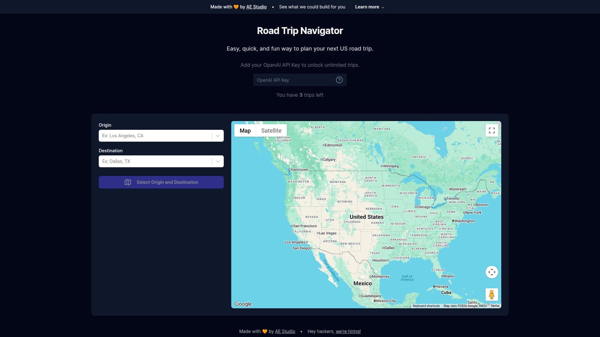 Road Trip Navigator screenshot