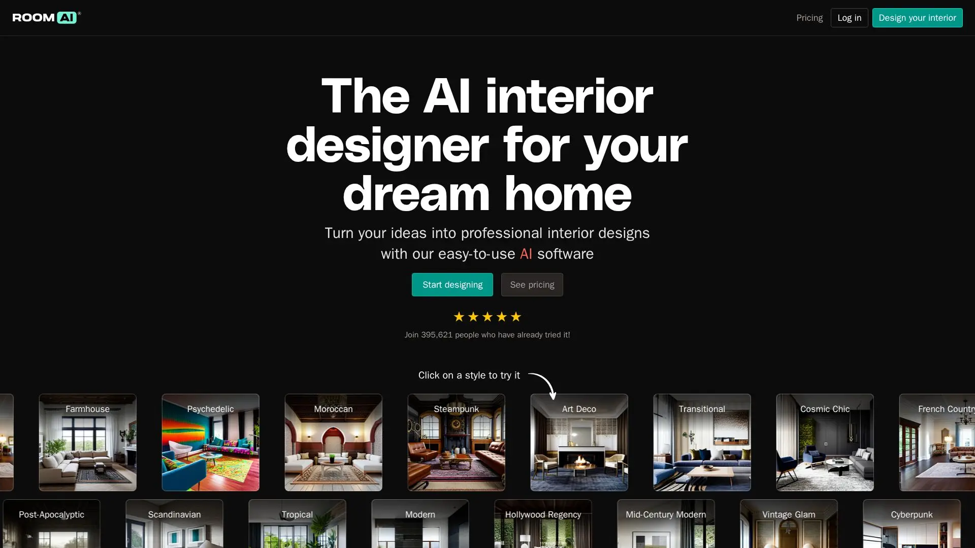 Screenshot von Room AI