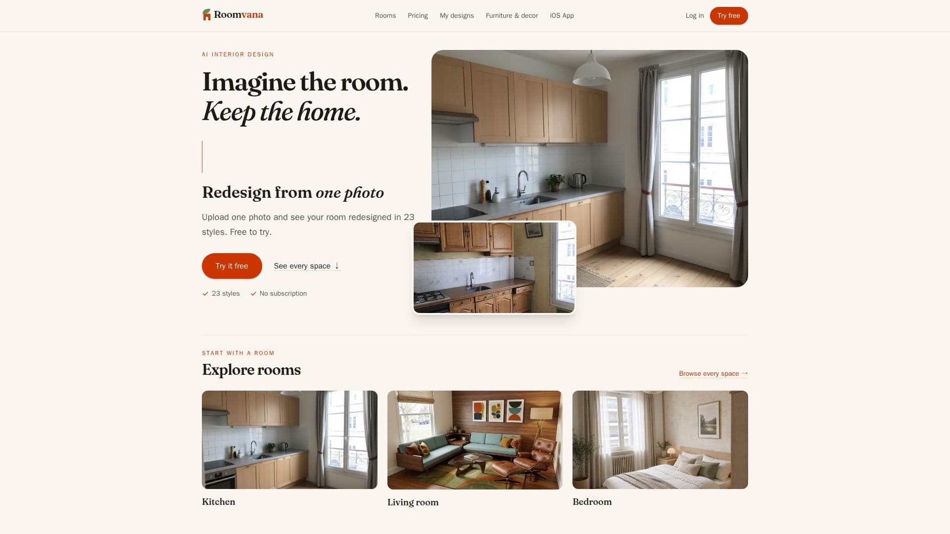 Скриншот Roomvana AI Дизайн Интерьеров