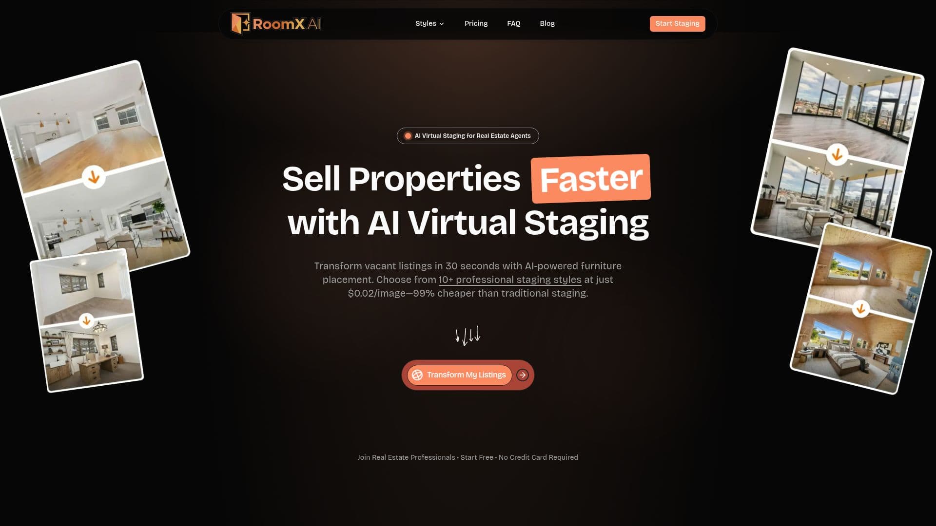Captura de pantalla de RoomX AI