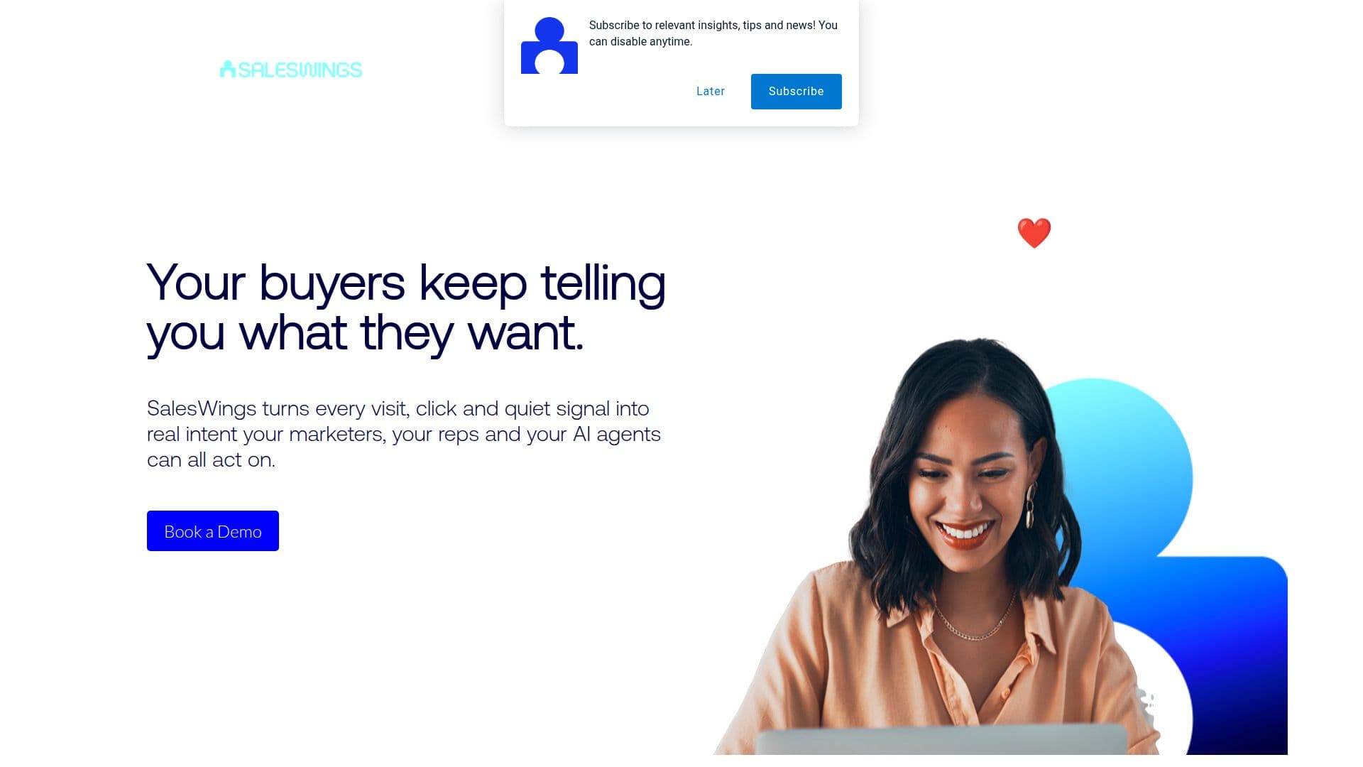 Platform Wawasan Lead SalesWings screenshot