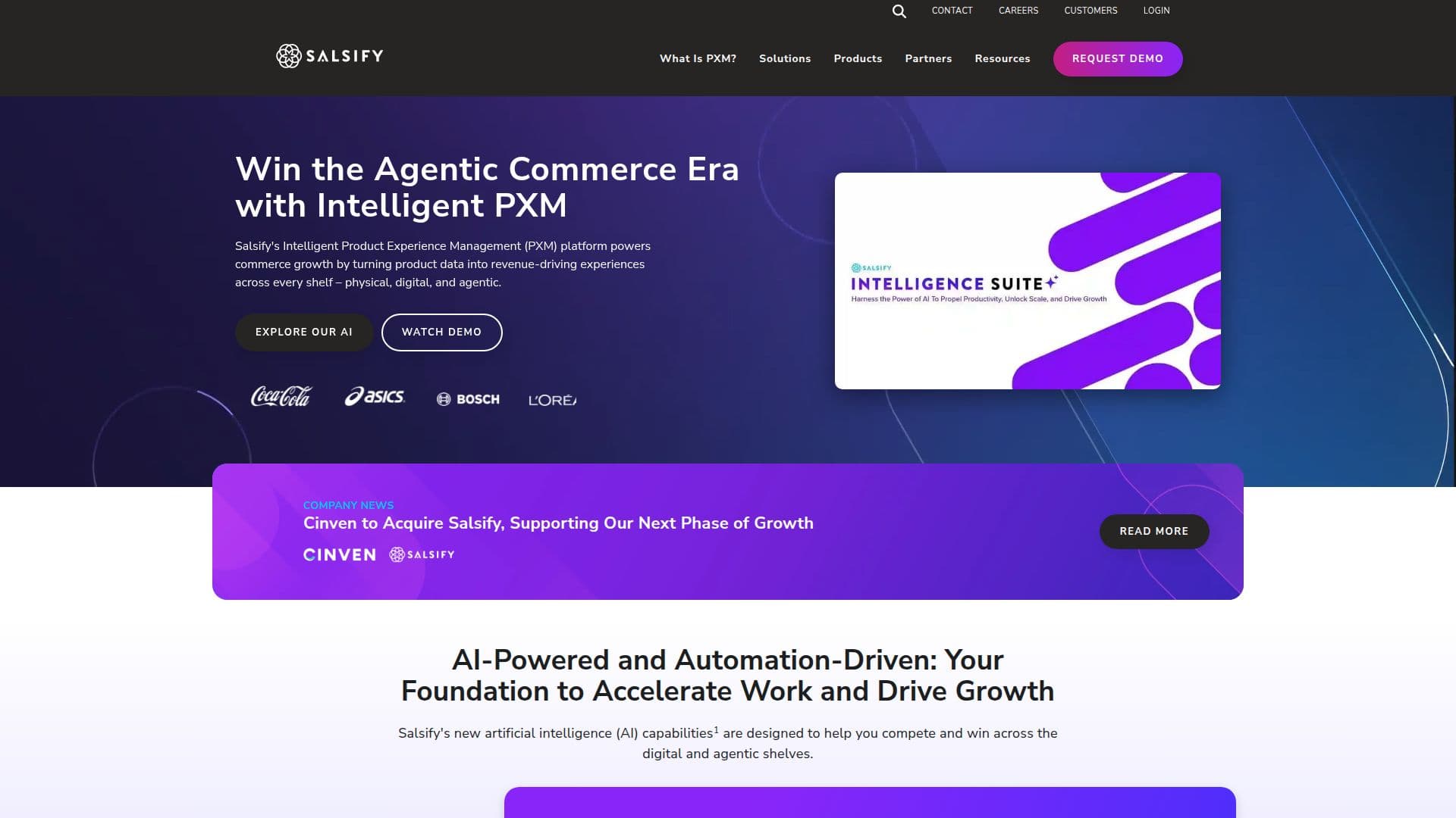 PXM Platform | Salsify Product Experience Management screenshot