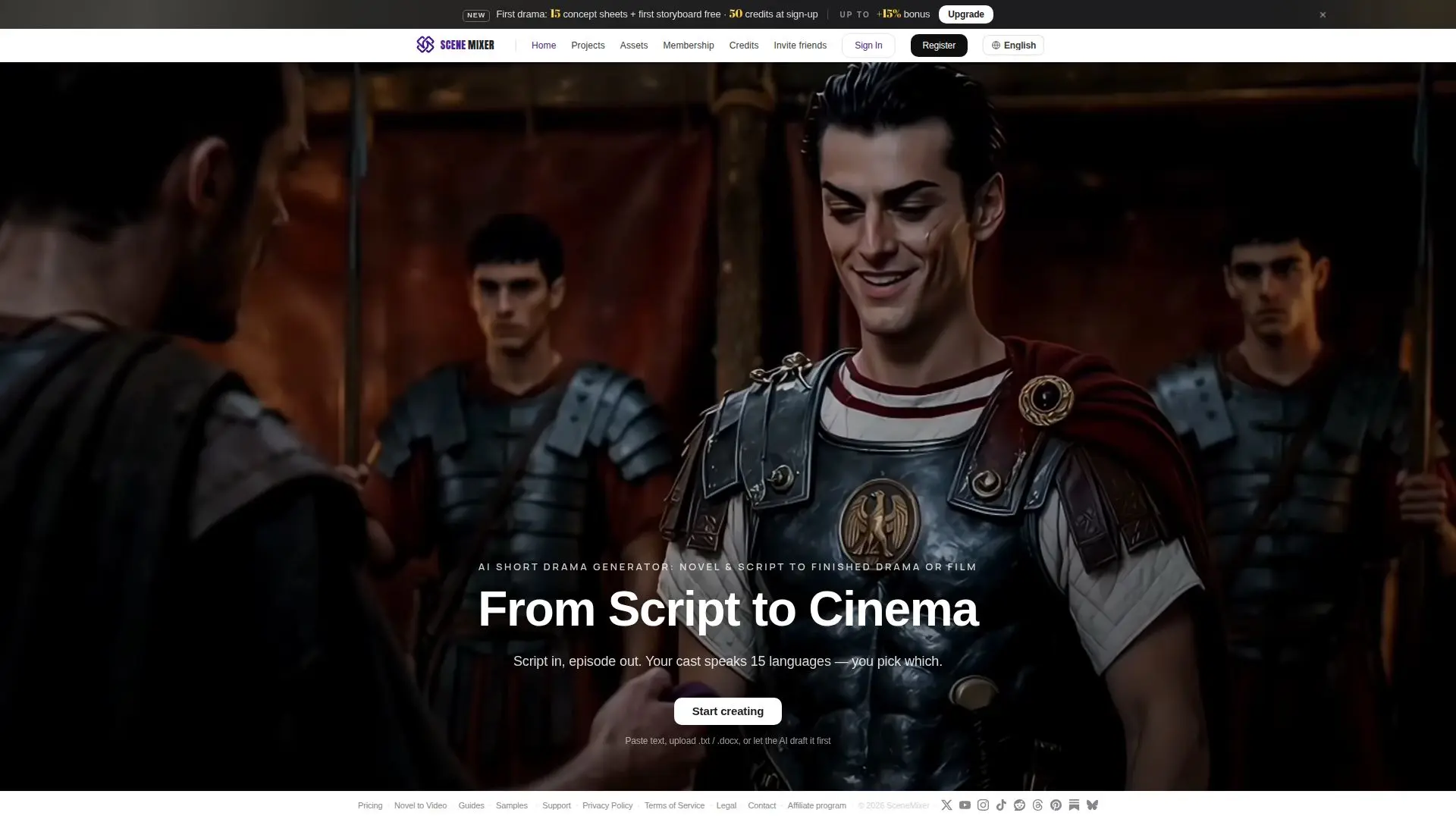 Capture d’écran de SceneMixer