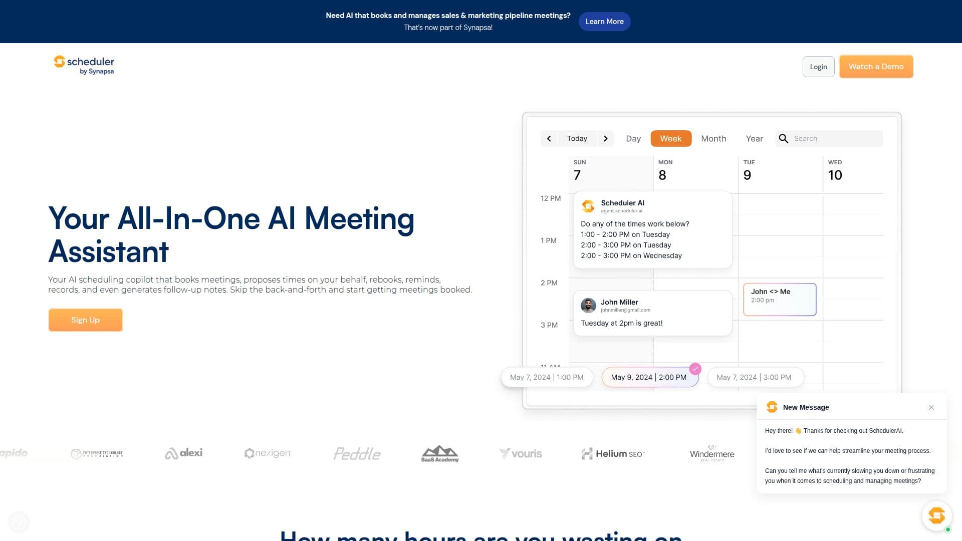 Scheduler AI screenshot