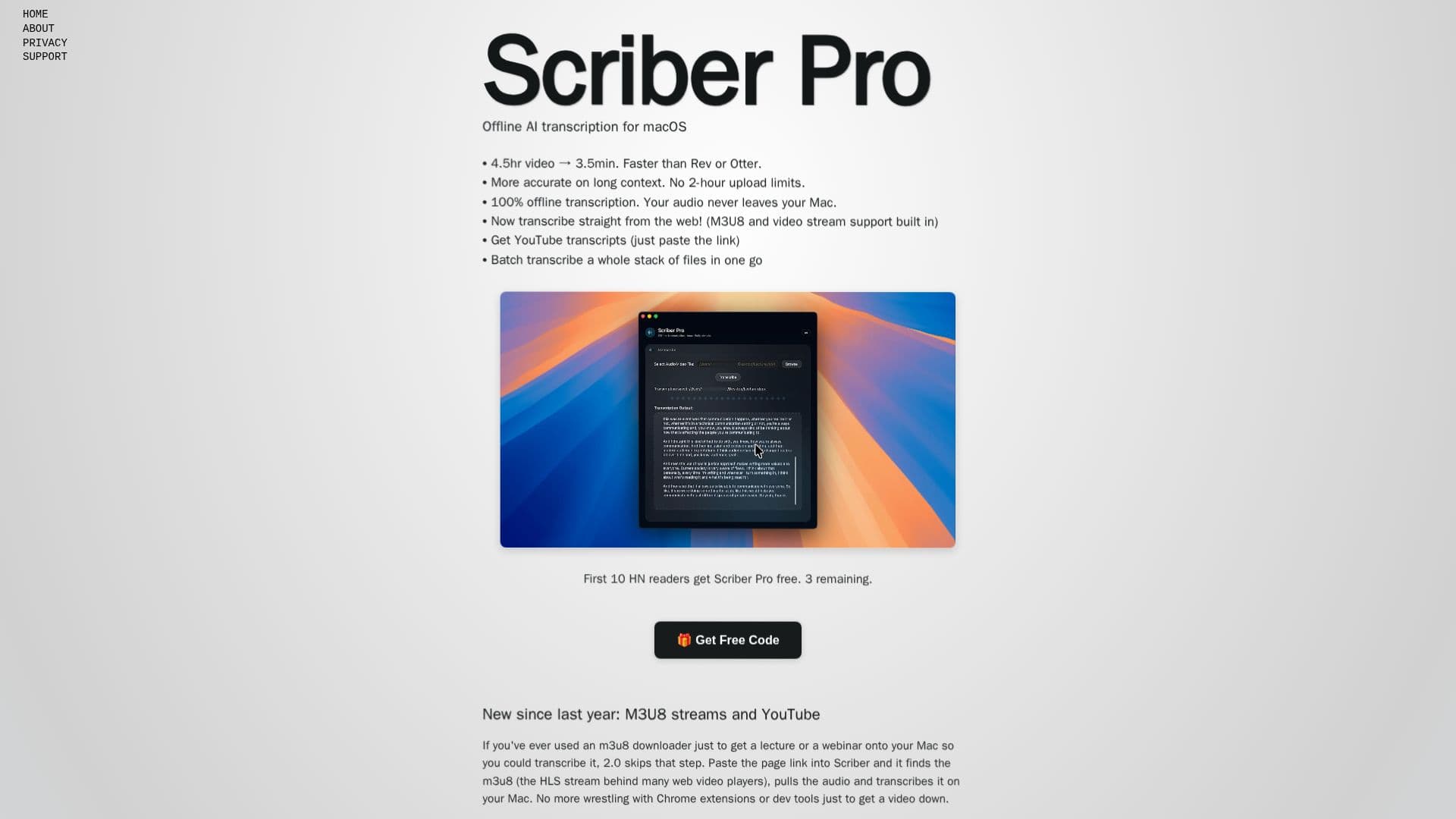 Tangkapan layar Scriber Pro 2.0