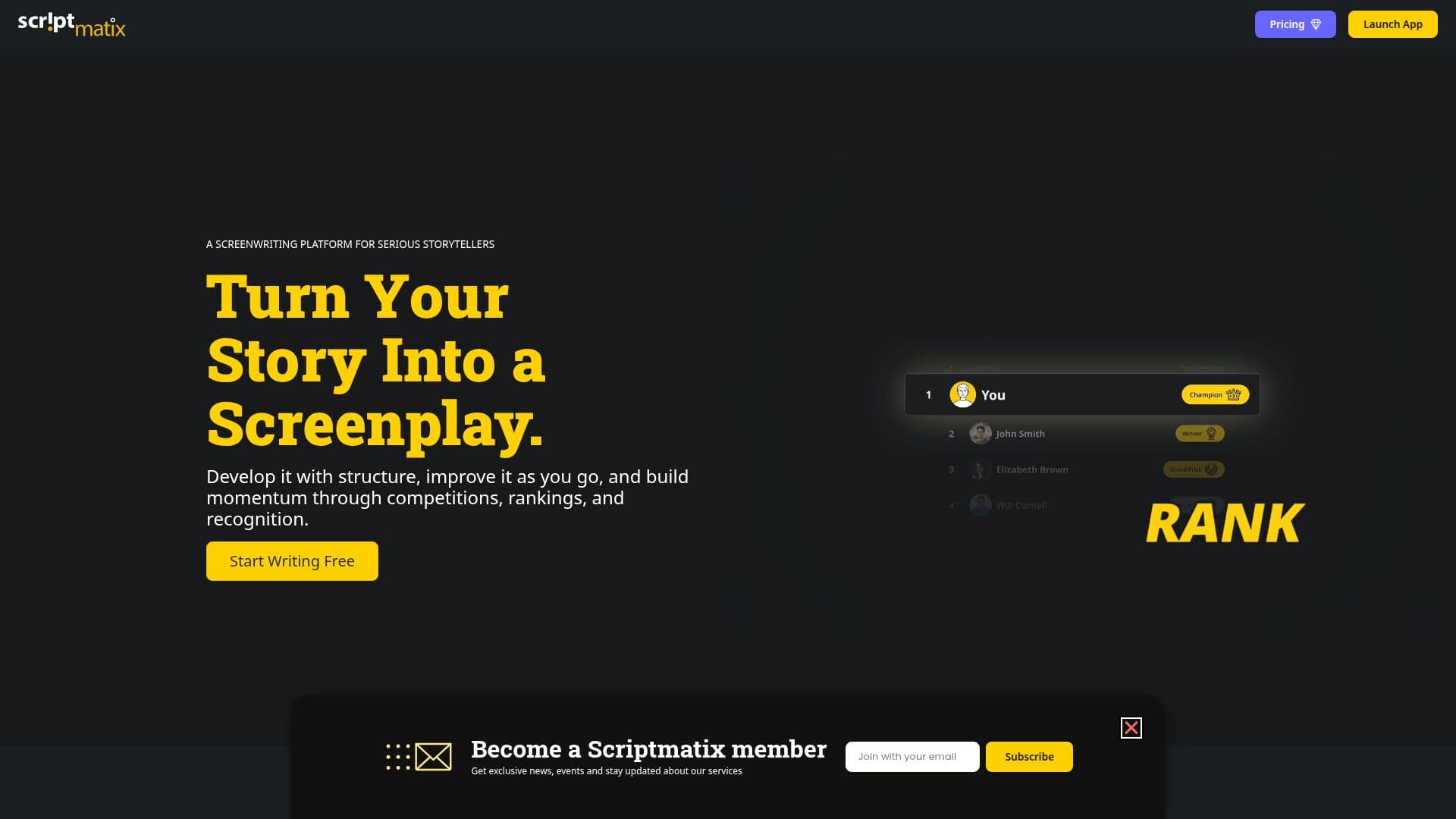 Scriptmatix Story Builder screenshot